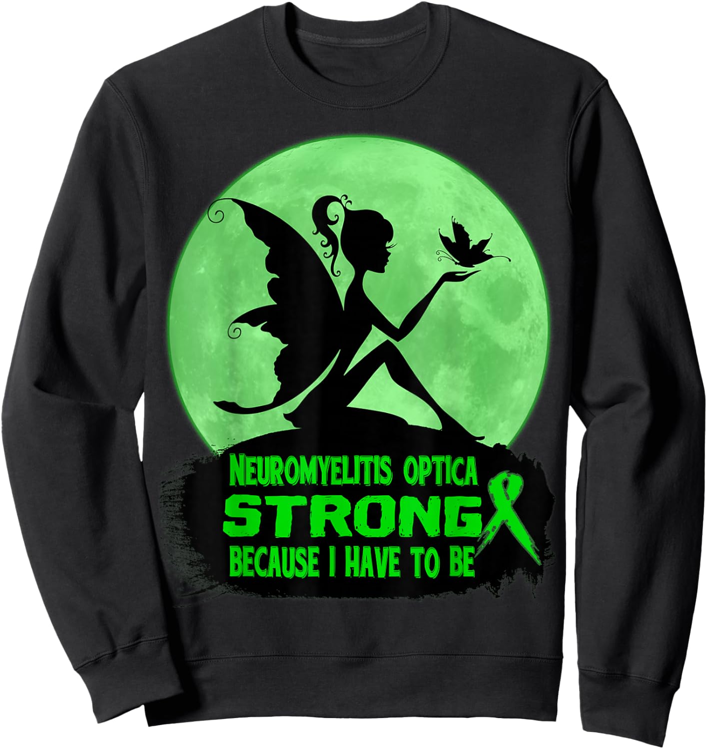 neuromyelitis optica Awareness Sweatshirt - Sweatshirt | Black