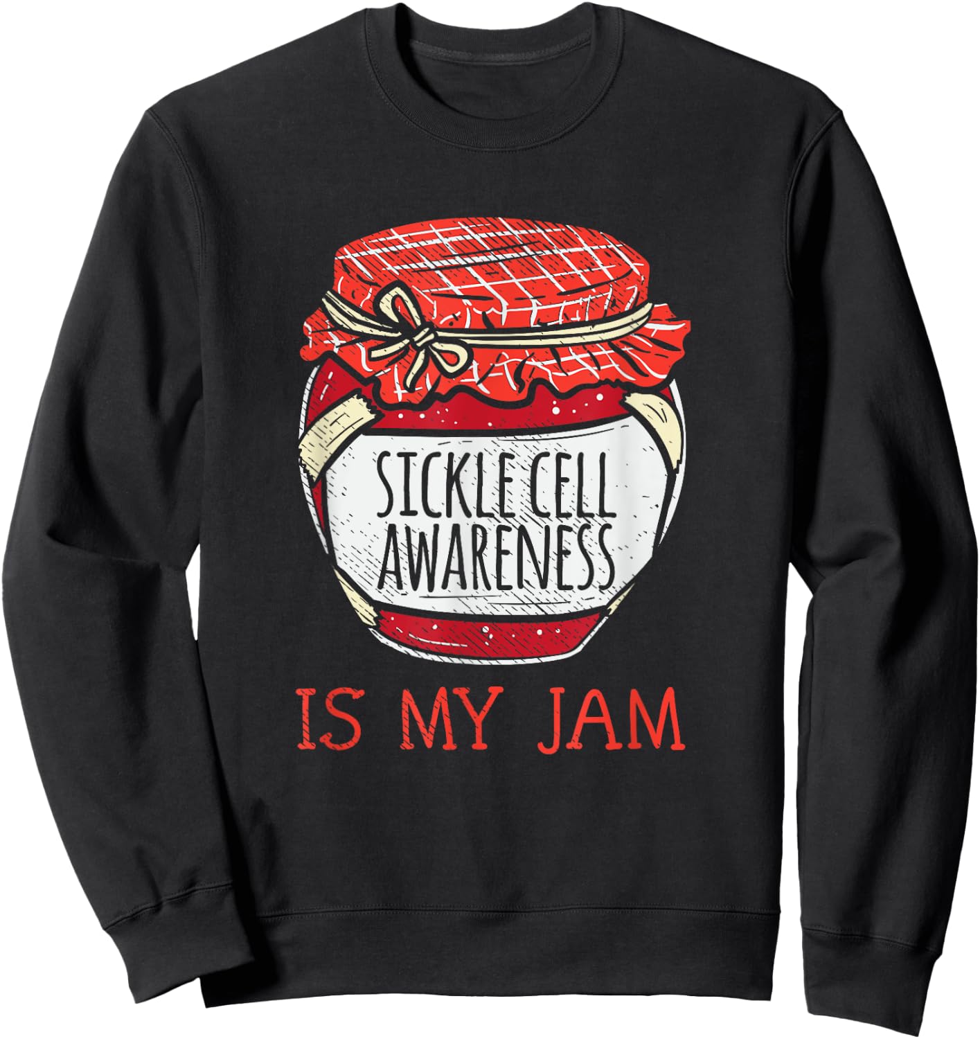 Cute Meme Sickle Cell Support Awareness Sweatshirt - Sweatshirt | Black