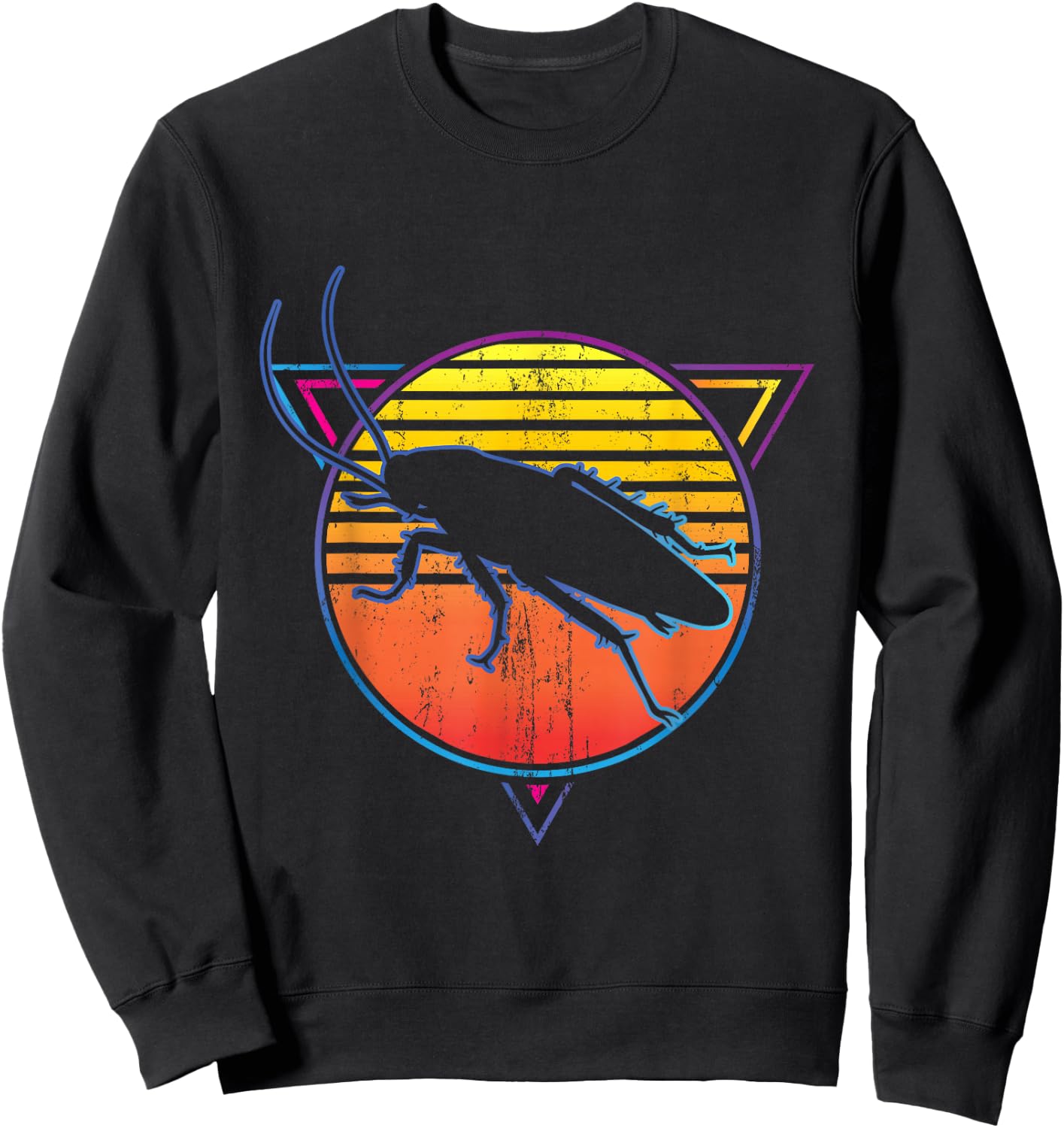 Retro Cockroach Entomologist Sweatshirt - Sweatshirt | Black