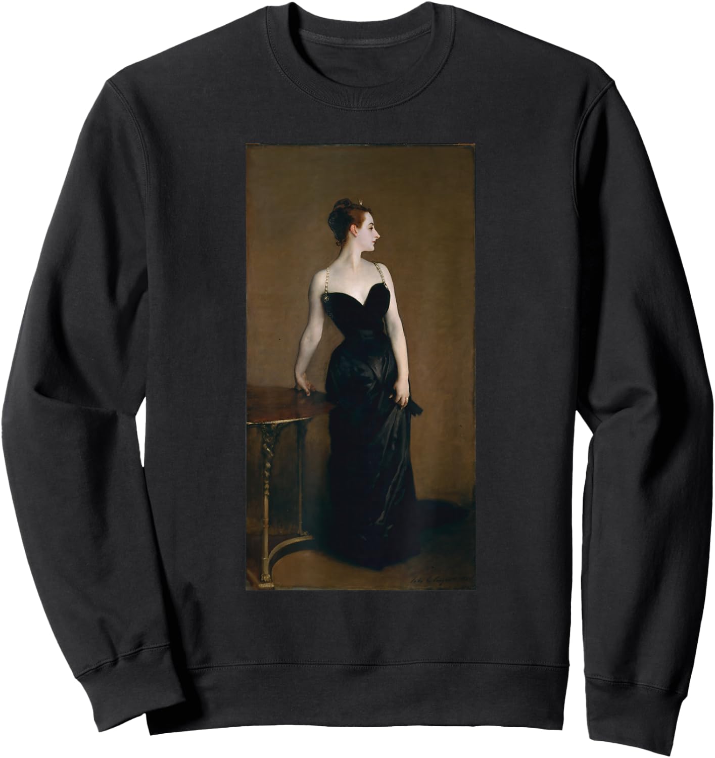 Madame X John Singer Sargent Art Portrait Sweatshirt - Sweatshirt | Black
