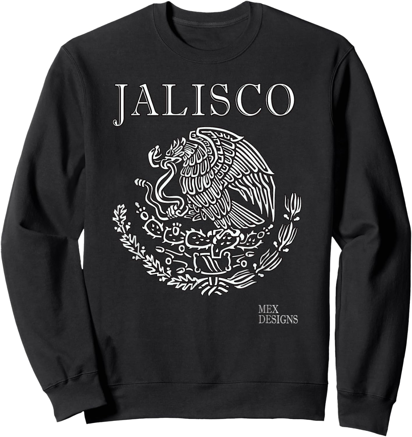 Jalisco Mexican Shirts Jalisco Camisa Mexicana Colt Mexico Sweatshirt - Sweatshirt | Black