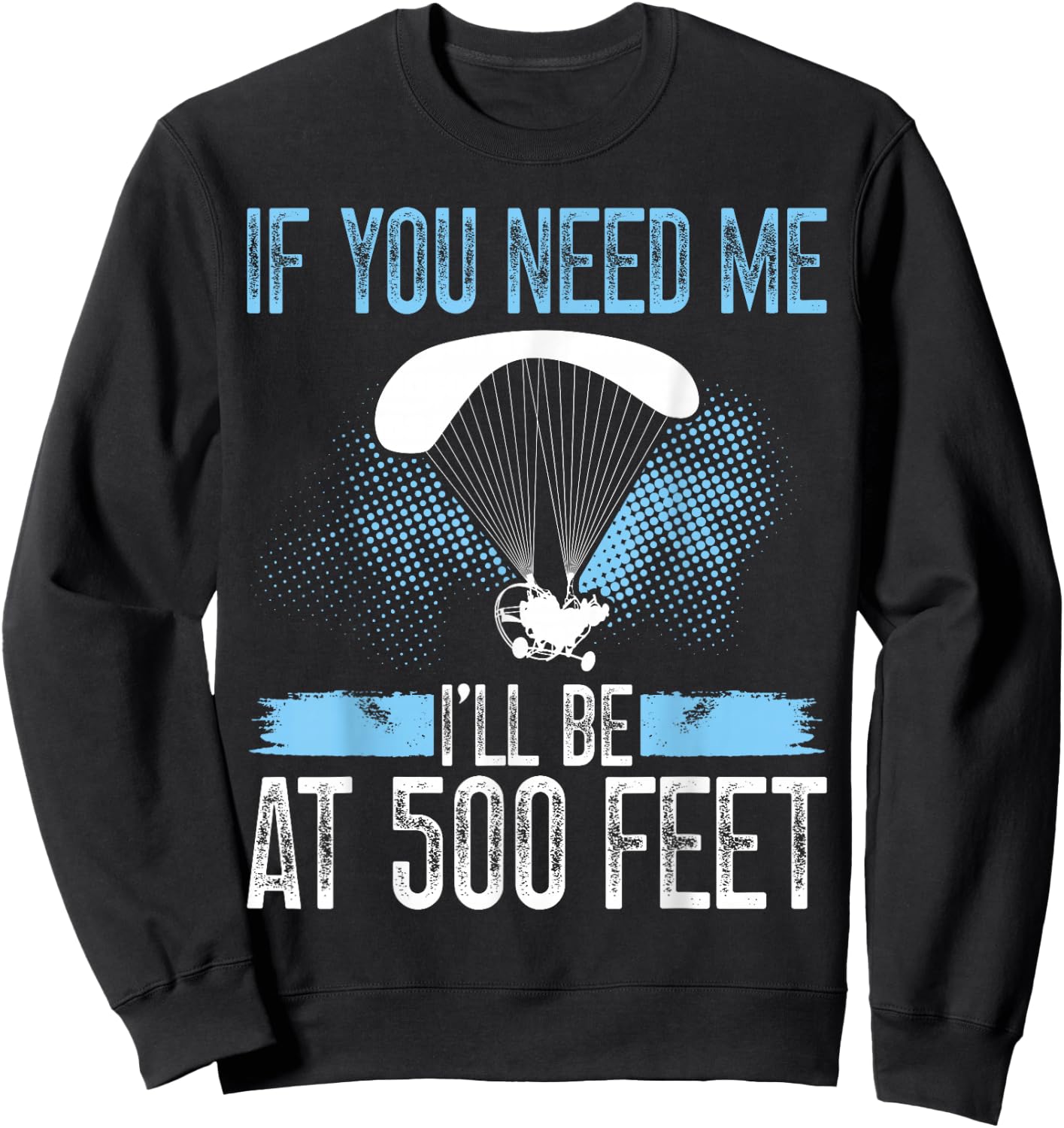 Paramotor Pilot Equipment Paragliding Kit Paramotoring Sweatshirt - Sweatshirt | Black