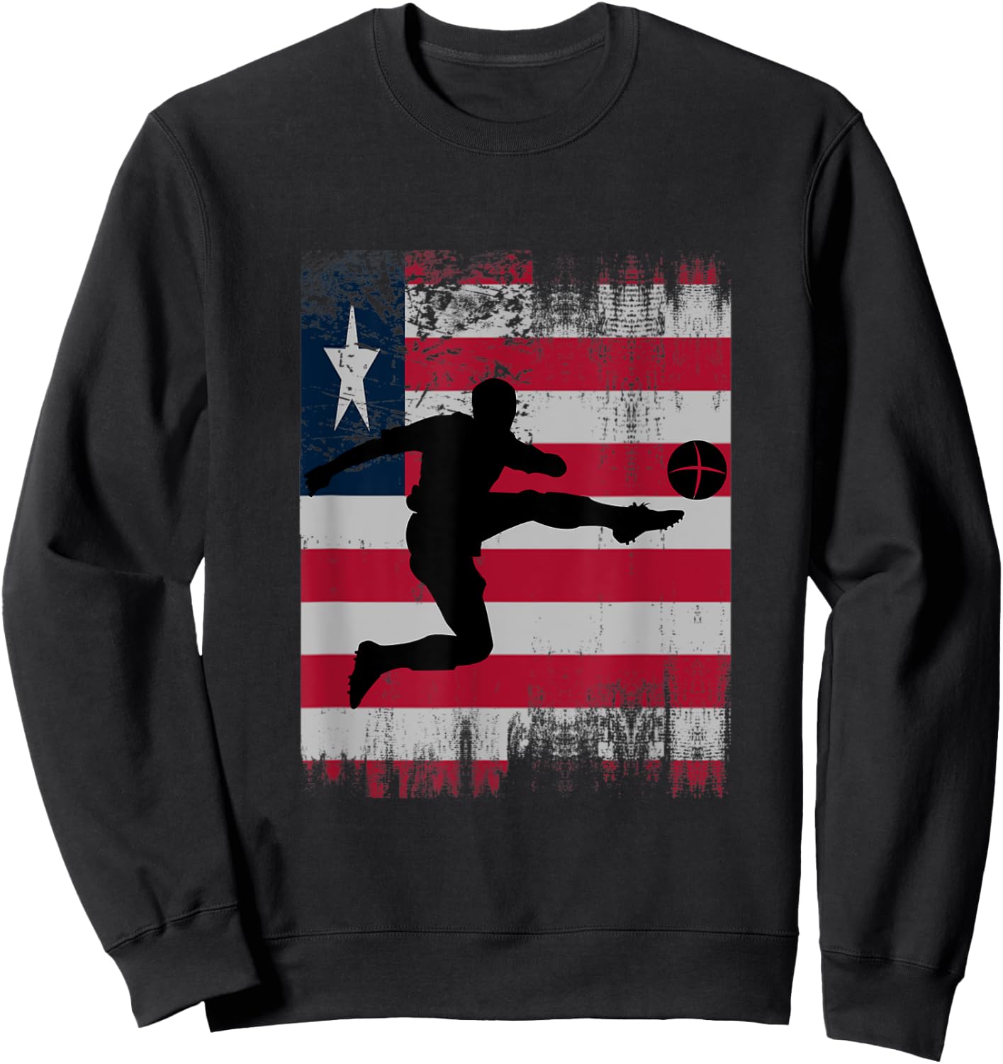 Liberia Soccer Liberian Football Liberia futbol team Sweatshirt - Sweatshirt | Black