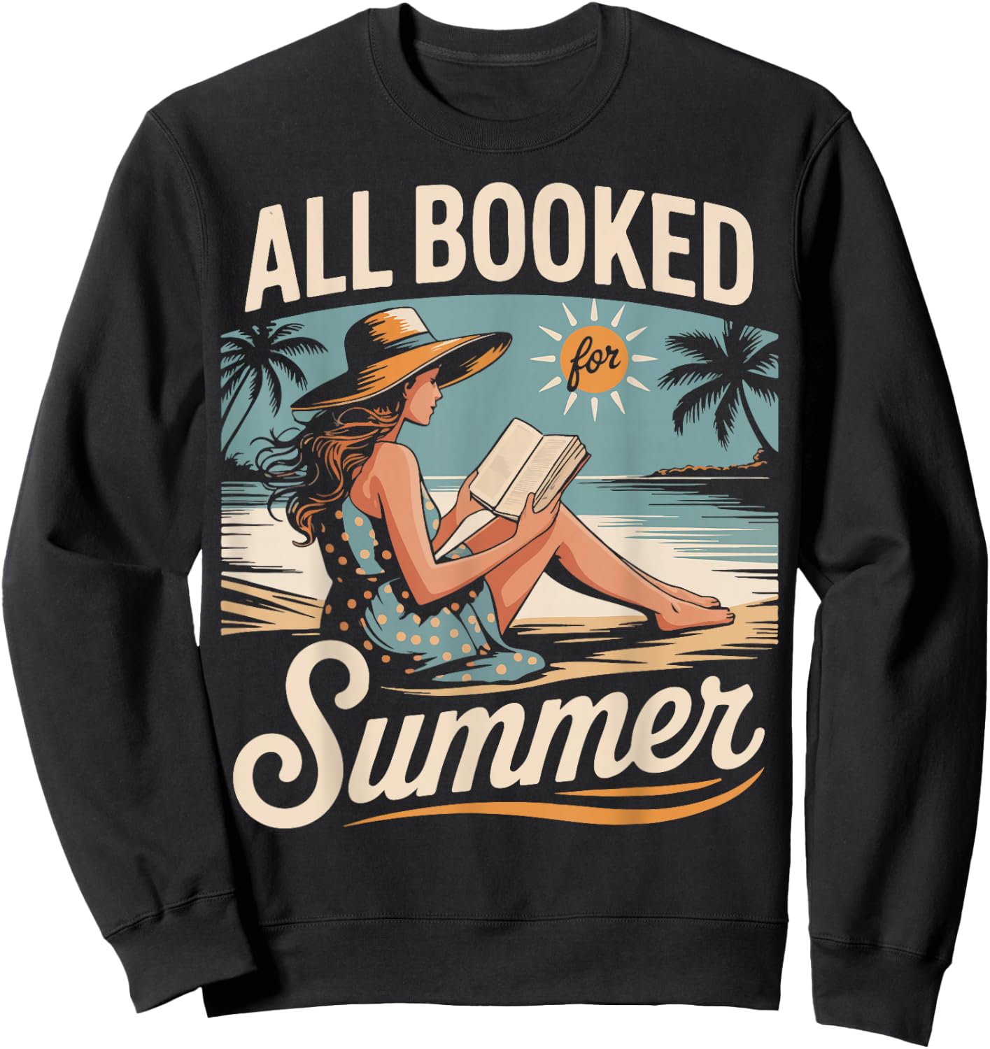 All Booked For Summer Sweatshirt - Sweatshirt | Black