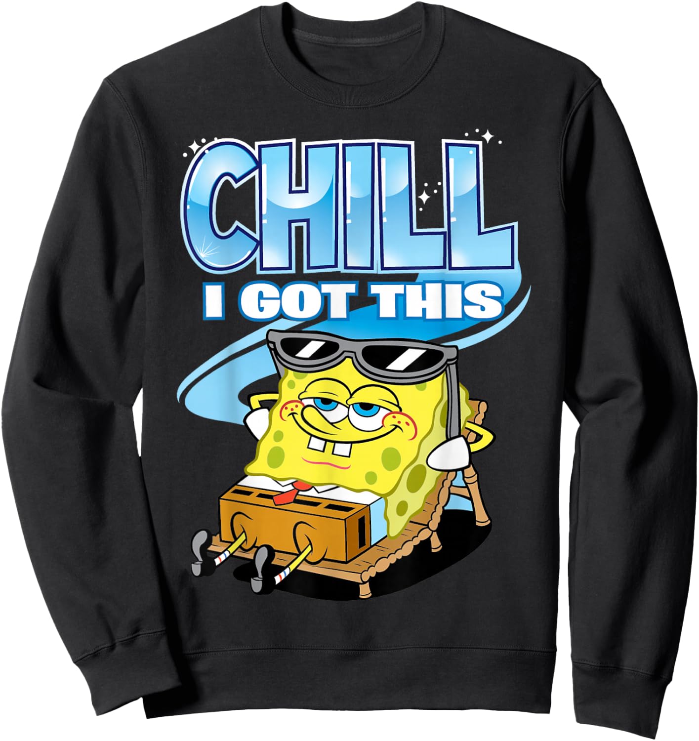 Spongebob Chill I Got This Sweatshirt - Sweatshirt | Black