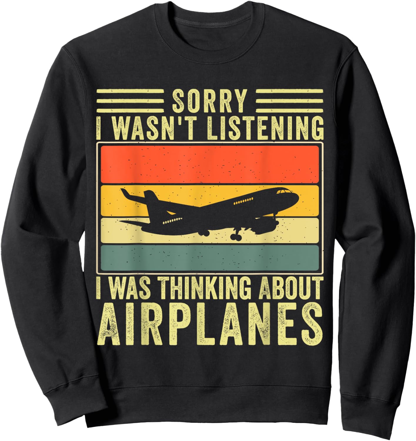 Funny Pilot Airplane Lover Design women Sweatshirt - Sweatshirt | Black