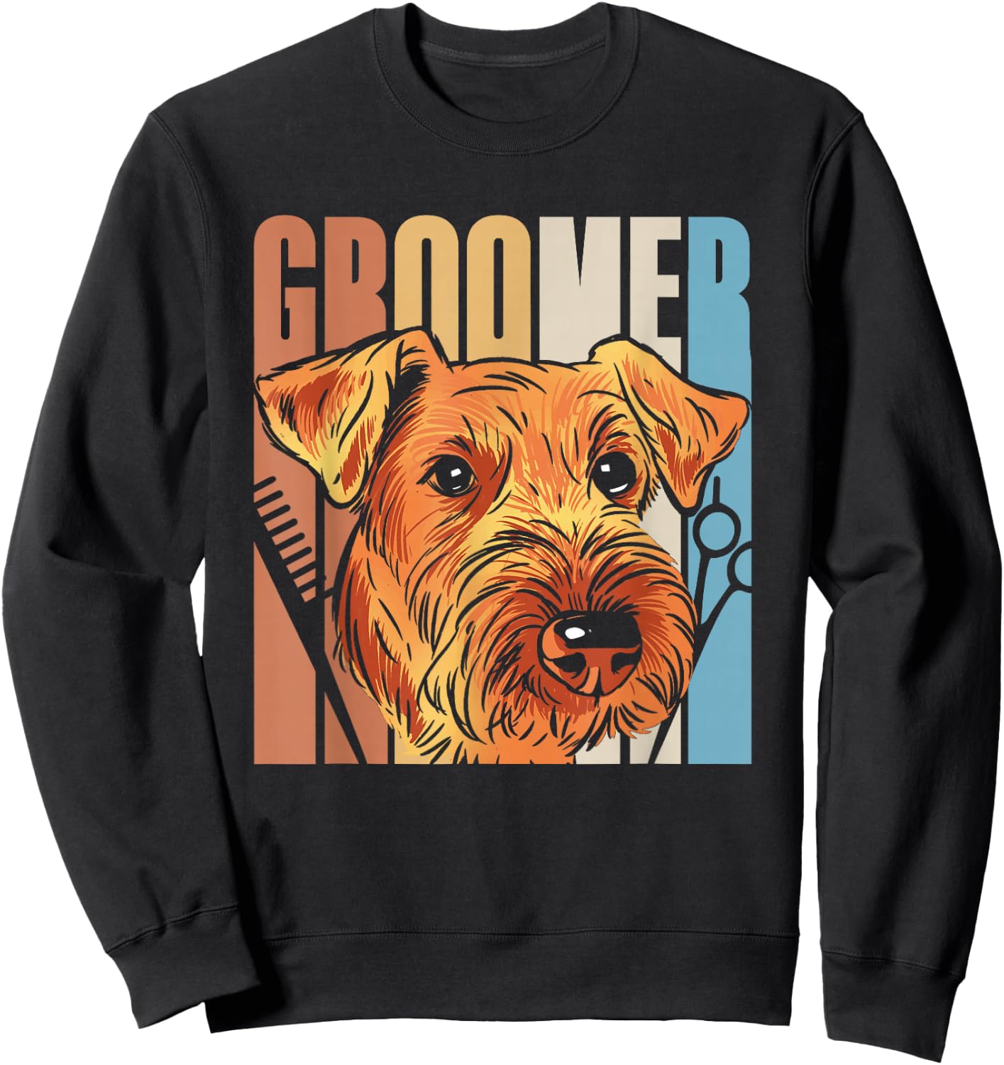 Groomer Cute Dog Grooming Dogs Sweatshirt - Sweatshirt | Black