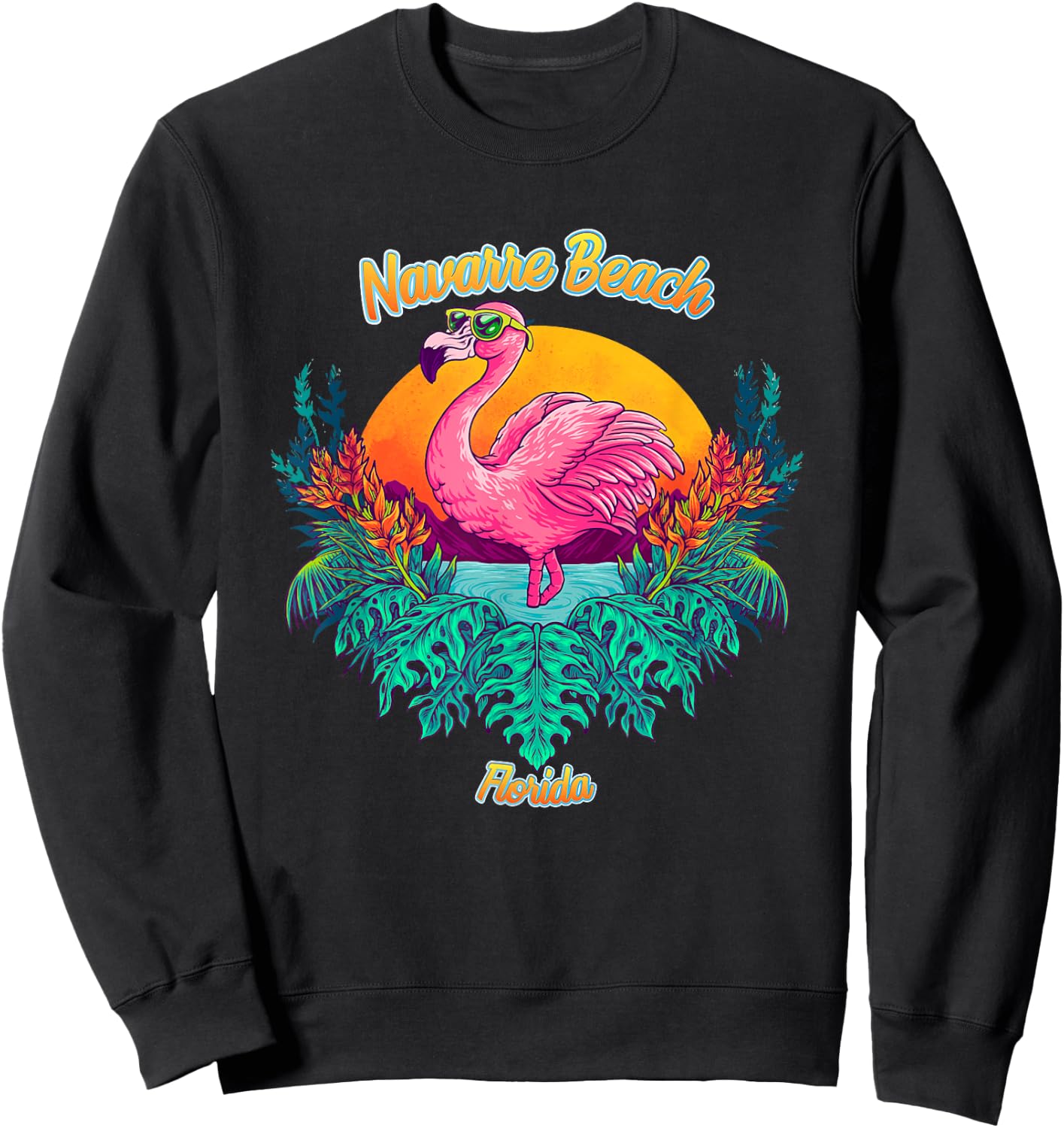 Navarre Beach Souvenir - Florida Reminder Men Women Kids Sweatshirt - Sweatshirt | Black