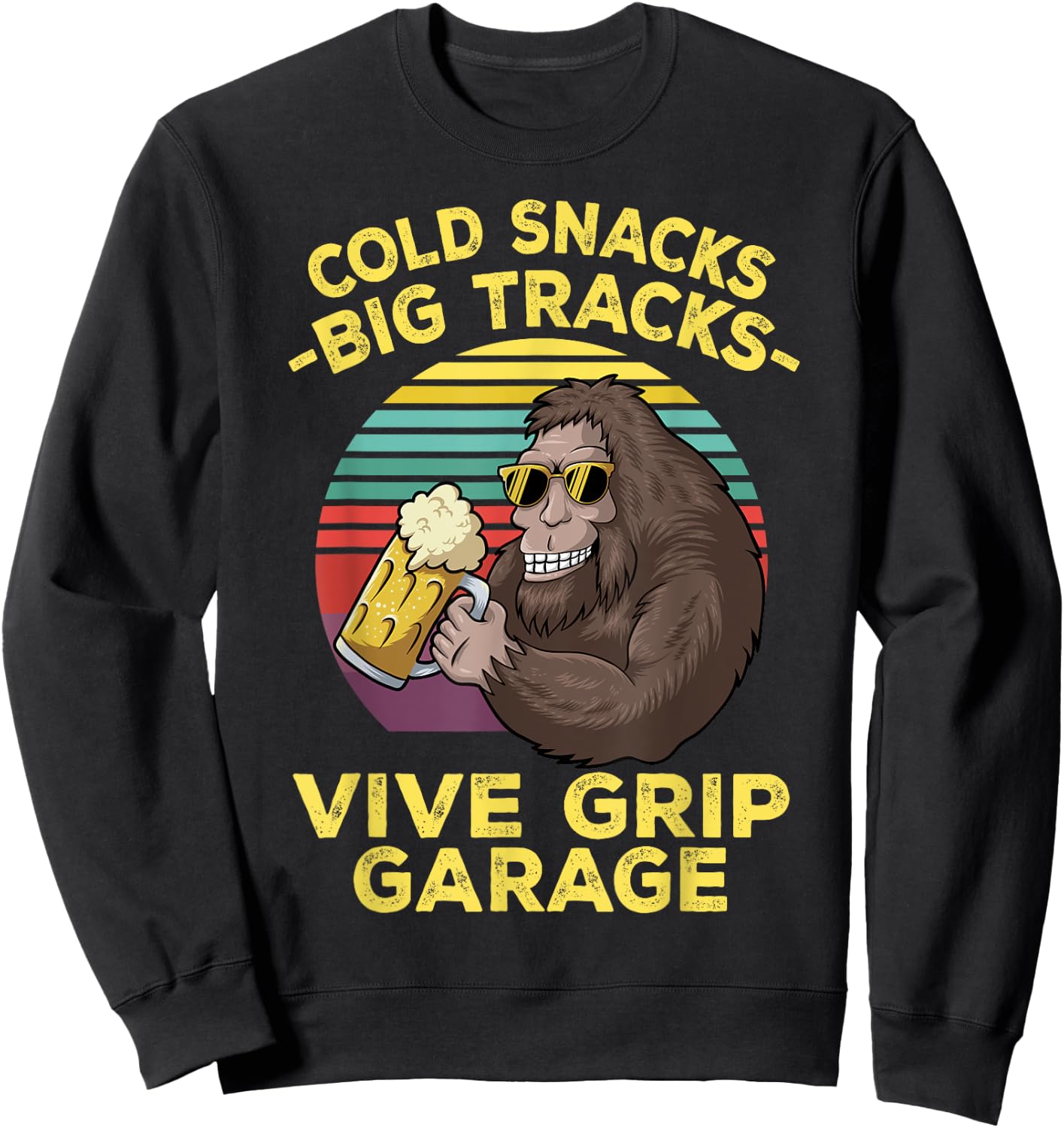 Cold Snacks -Big Tracks- Vice Grip Garage Classic Costume Sweatshirt - Sweatshirt | Black