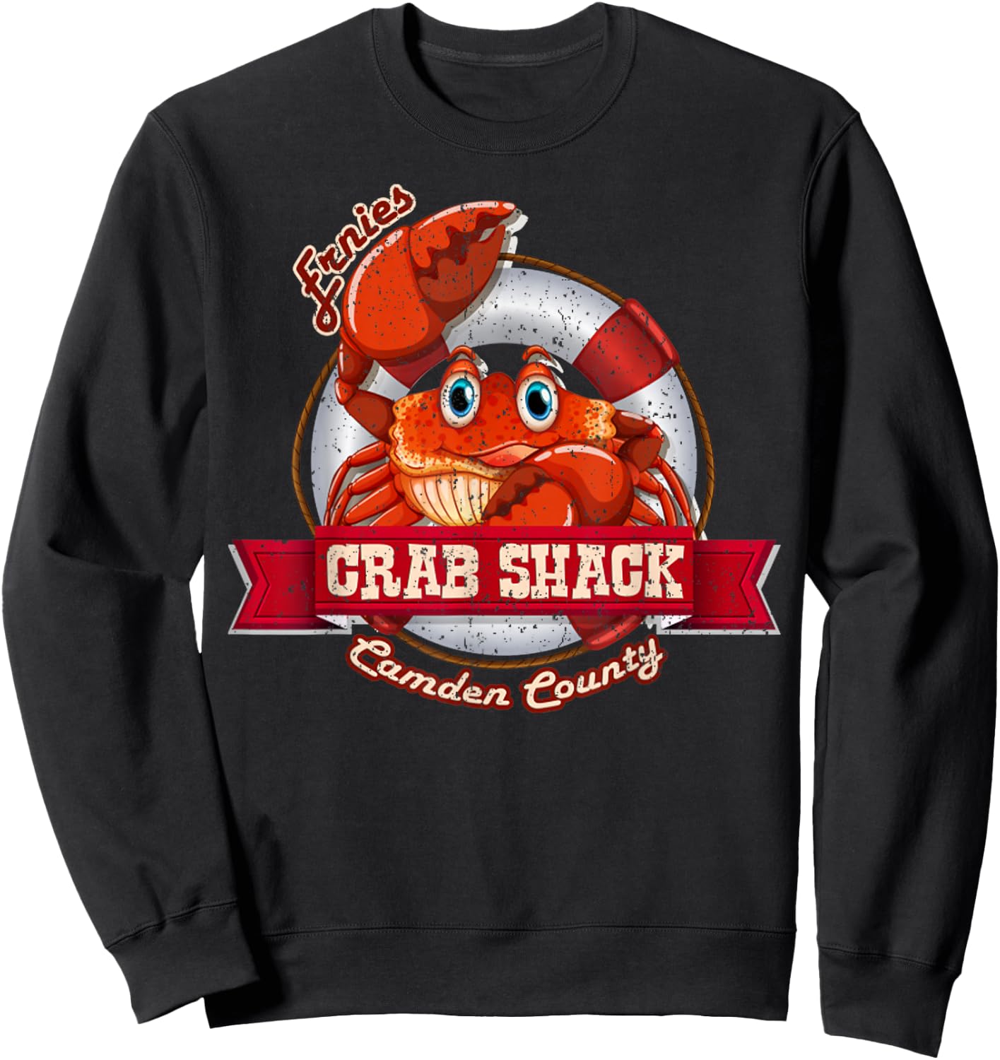 Vintage The Crab Shack From My Name Is Earl Sweatshirt - Sweatshirt | Black