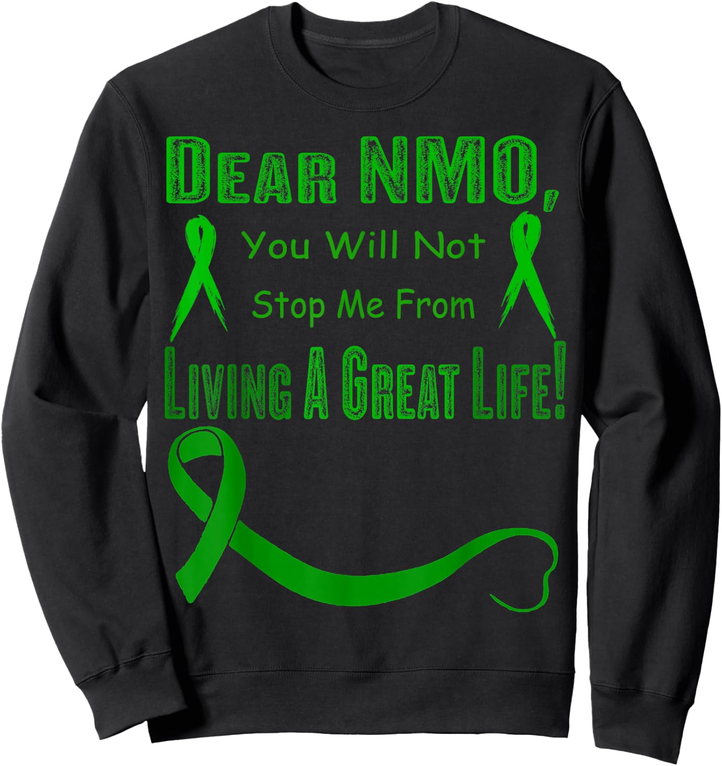 neuromyelitis optica Awareness Sweatshirt - Sweatshirt | Black