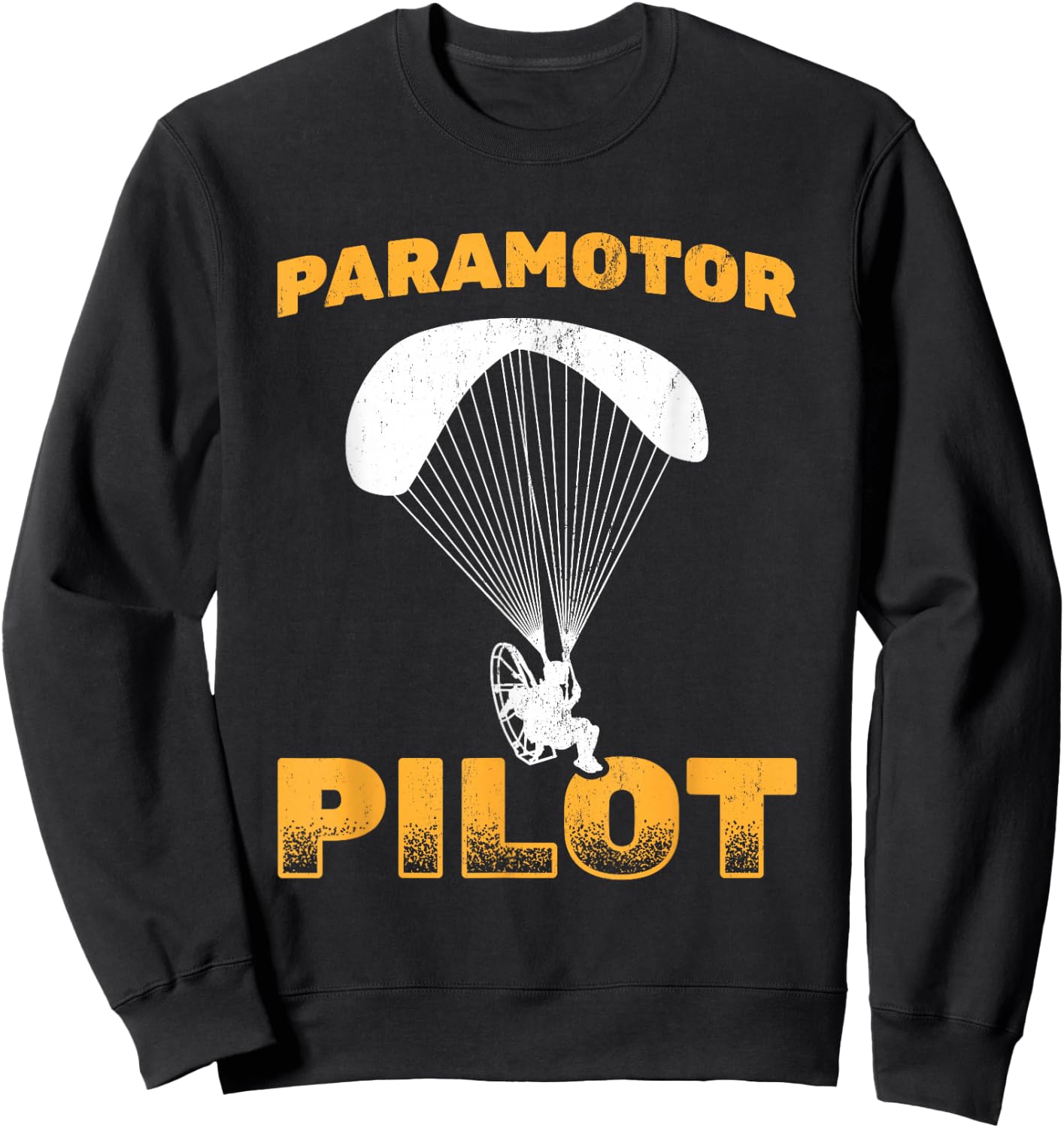 Paramotor Pilot Paraglidign Powered Paraglider Sweatshirt - Sweatshirt | Black
