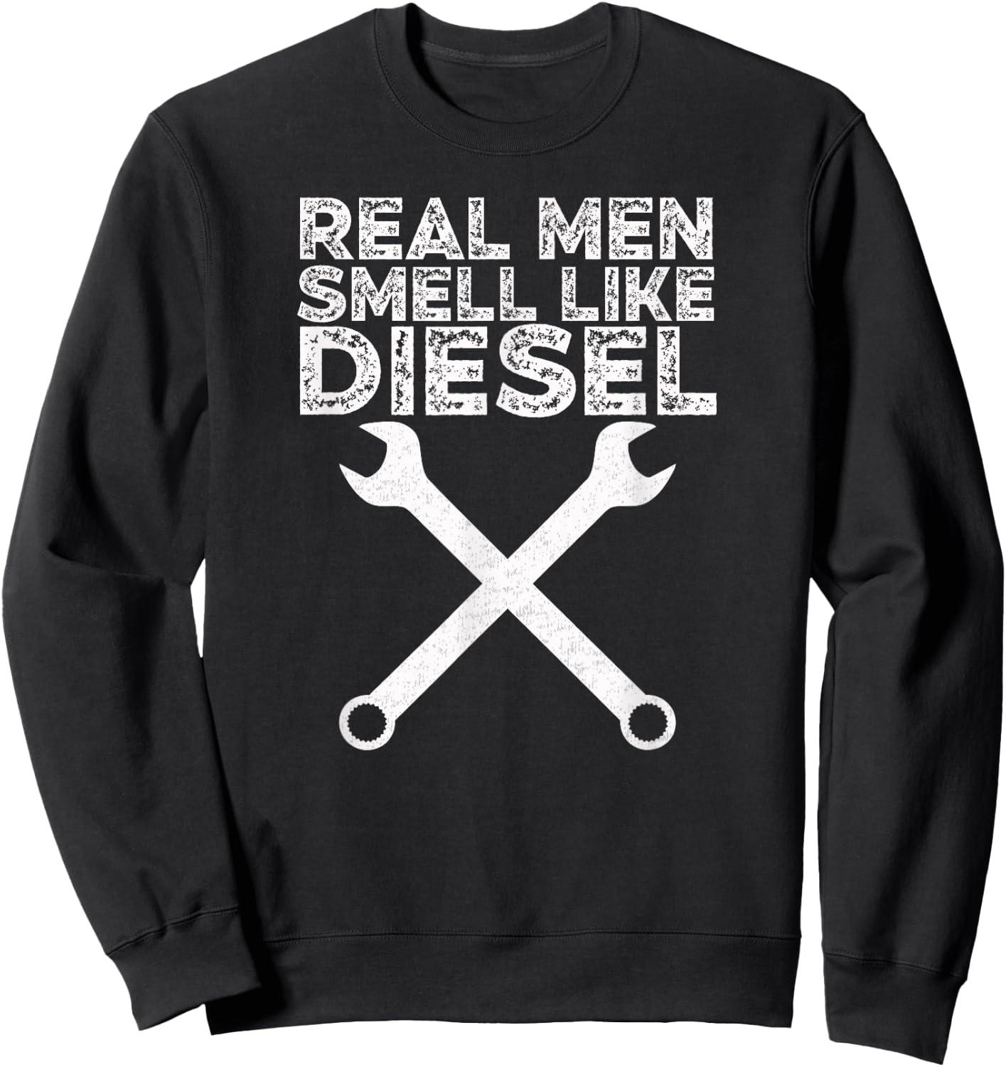 Diesel Shirt Real Men Smell Like Diesel Sweatshirt - Sweatshirt | Black