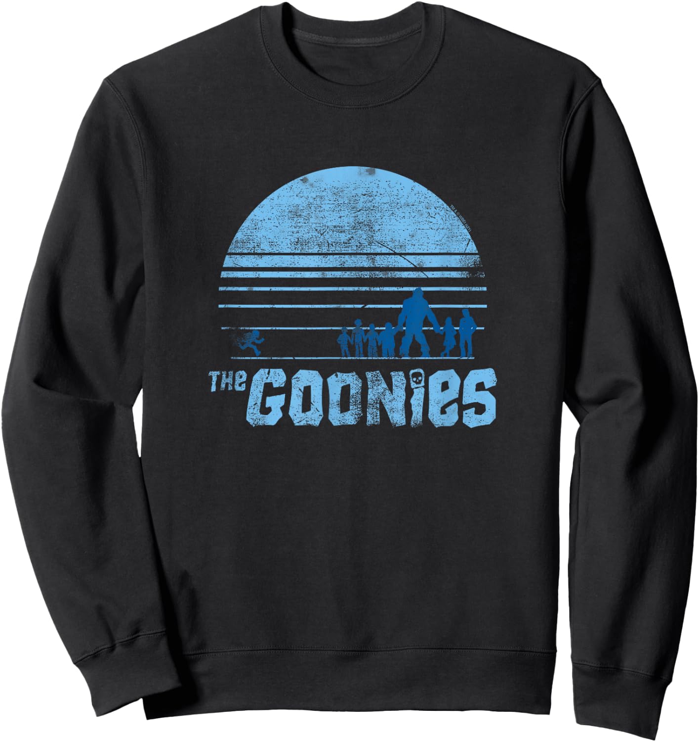 The Goonies Blue Silhouette Sweatshirt - Sweatshirt | Black