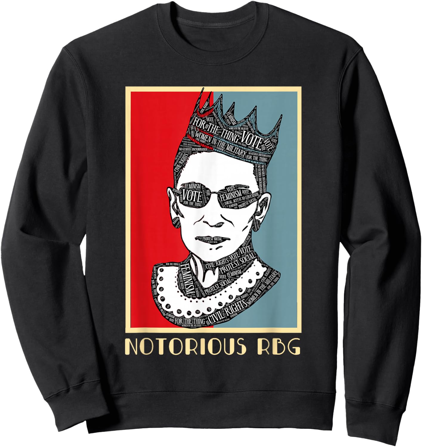 Funny Rbg Costume Ruth Bader - What Would Rbg Do Gift Rbg Sweatshirt - Sweatshirt | Black