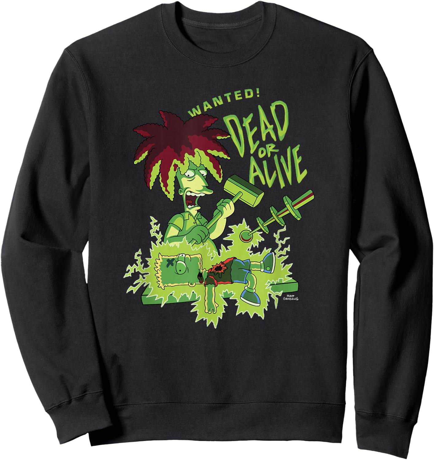 The Simpsons: Treehouse of Horror Halloween Sideshow Bob Sweatshirt - Sweatshirt | Black