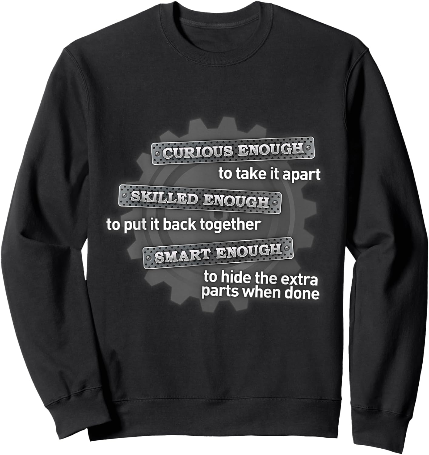 Curious enough to take it apart Sweatshirt - Sweatshirt | Black