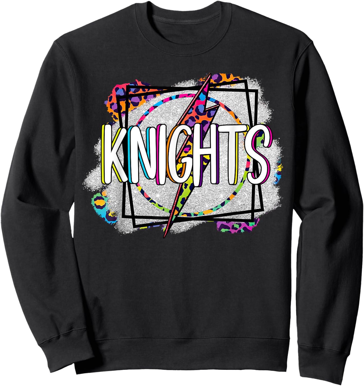 Knights School Sports Fan Team Spirit Women Kids Sweatshirt - Sweatshirt | Black