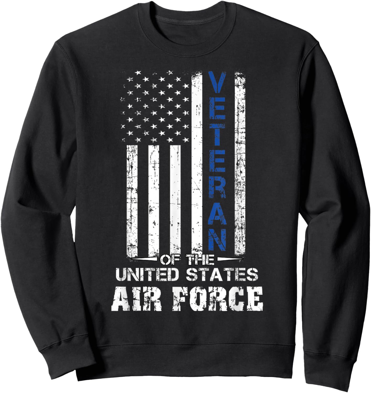 US Air Force Veteran USAF Sweatshirt - Sweatshirt | Black