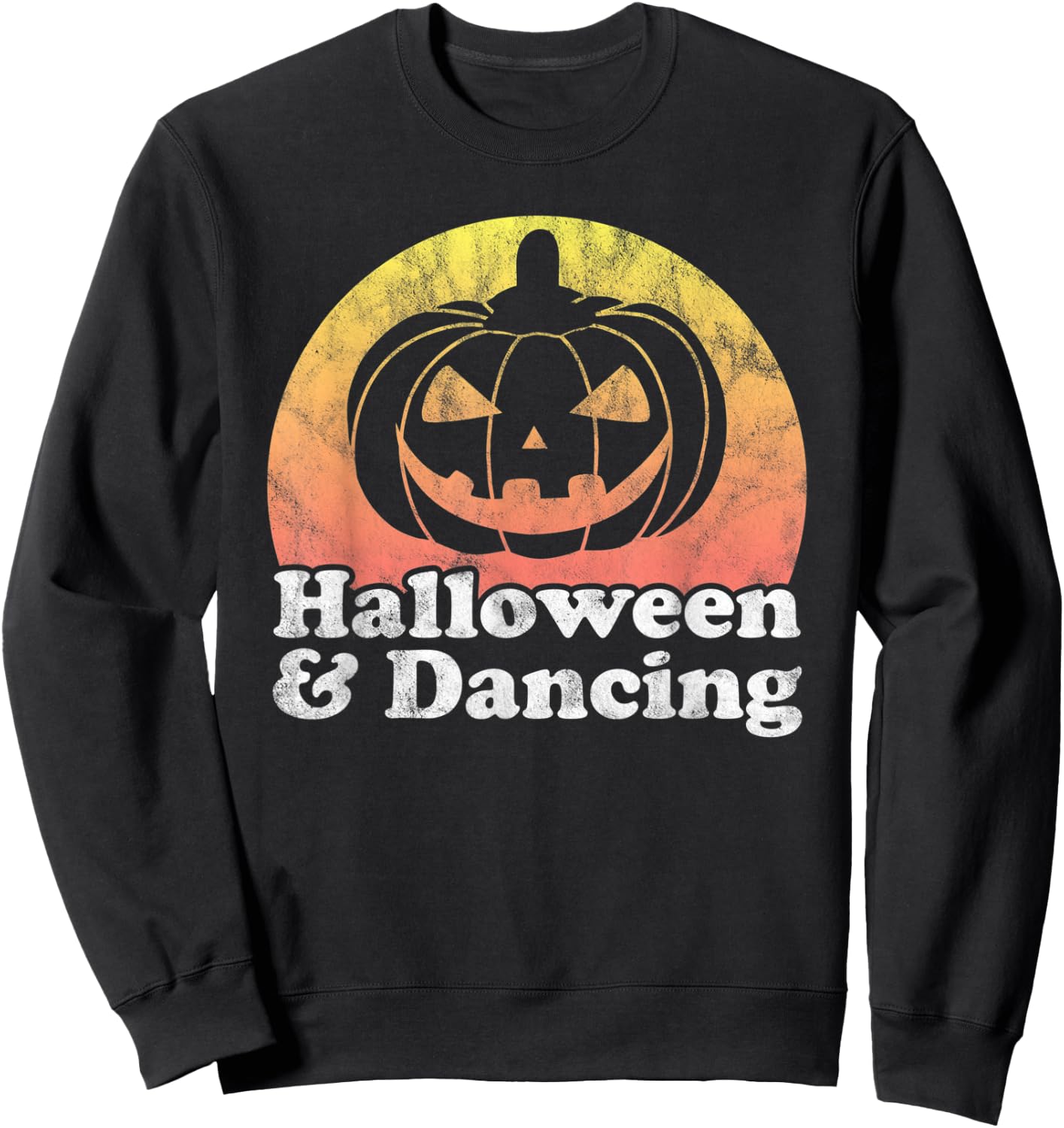 Halloween and Dancing Dance Pumpkin Sweatshirt - Sweatshirt | Black