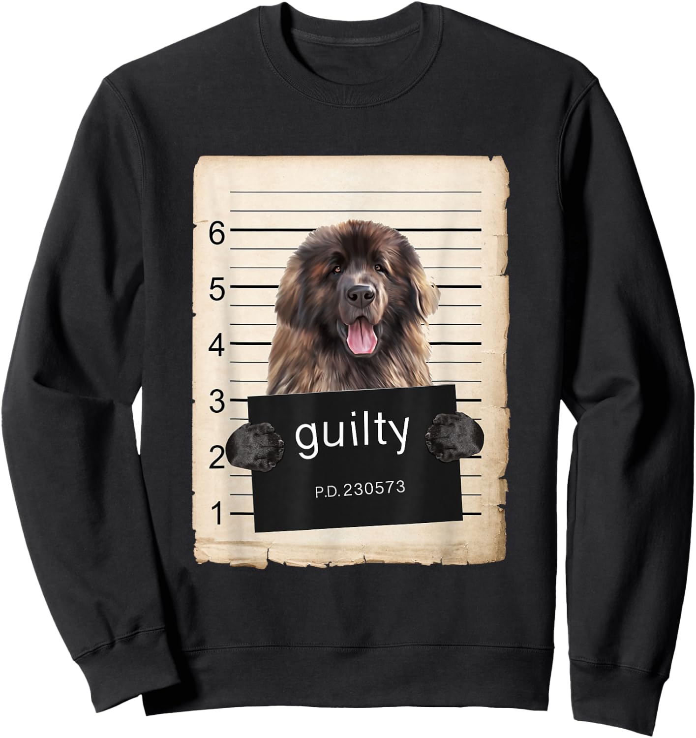Leonberger mug shot Sweatshirt - Sweatshirt | Black