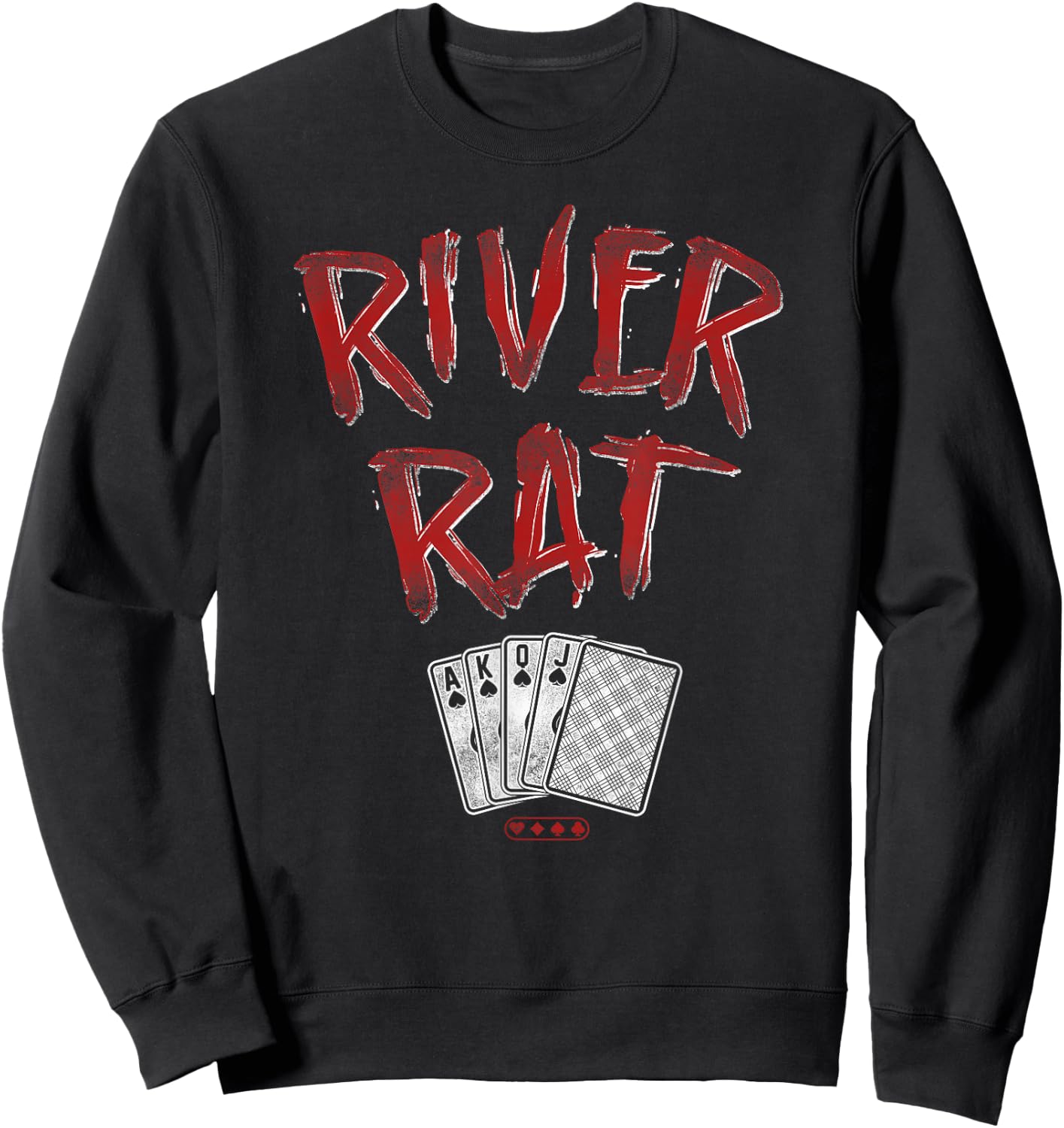 Poker Vintage River Rat Sweatshirt - Sweatshirt | Black