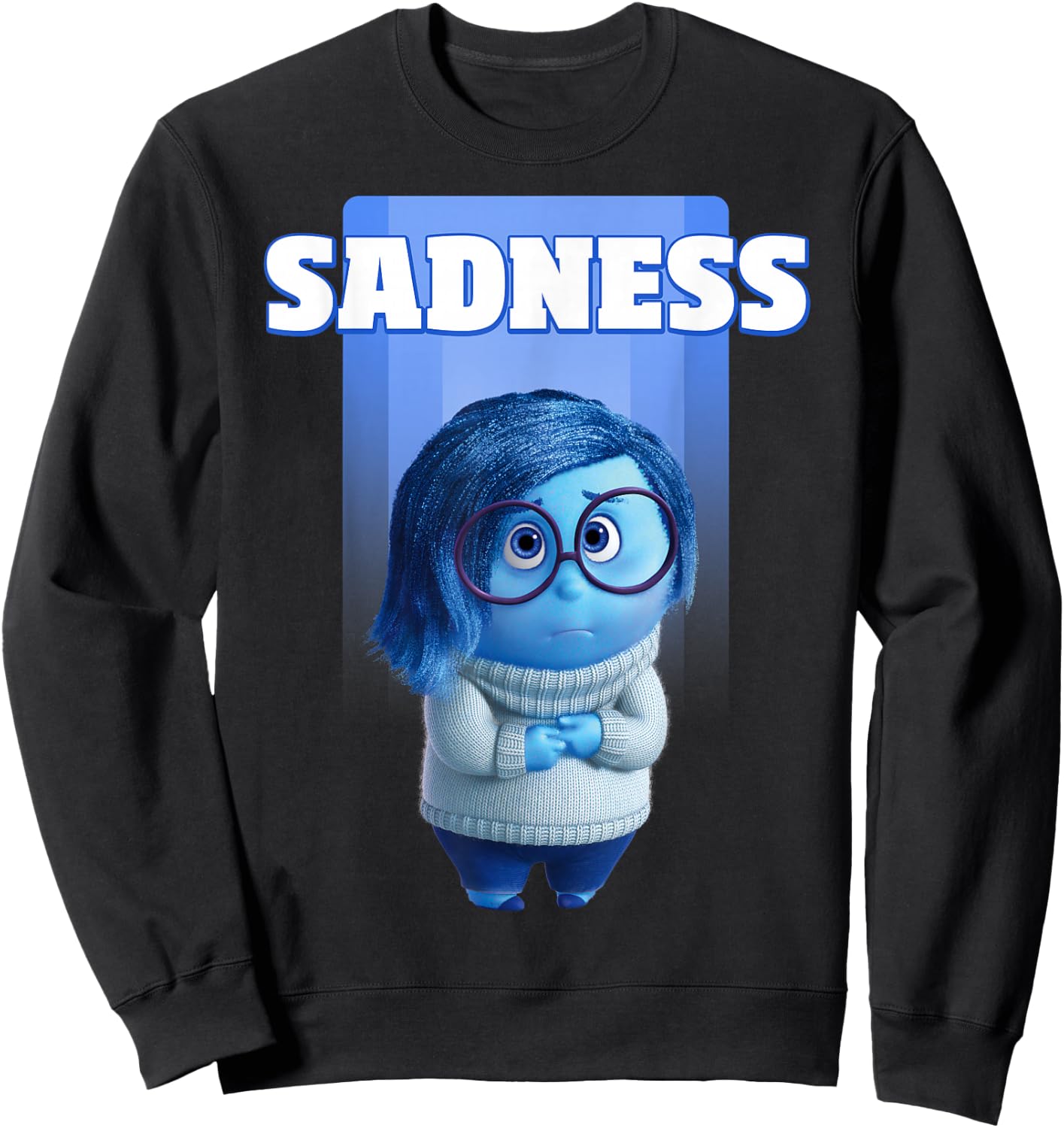 Disney Pixar Inside Out Sadness Portrait Sweatshirt - Sweatshirt | Black