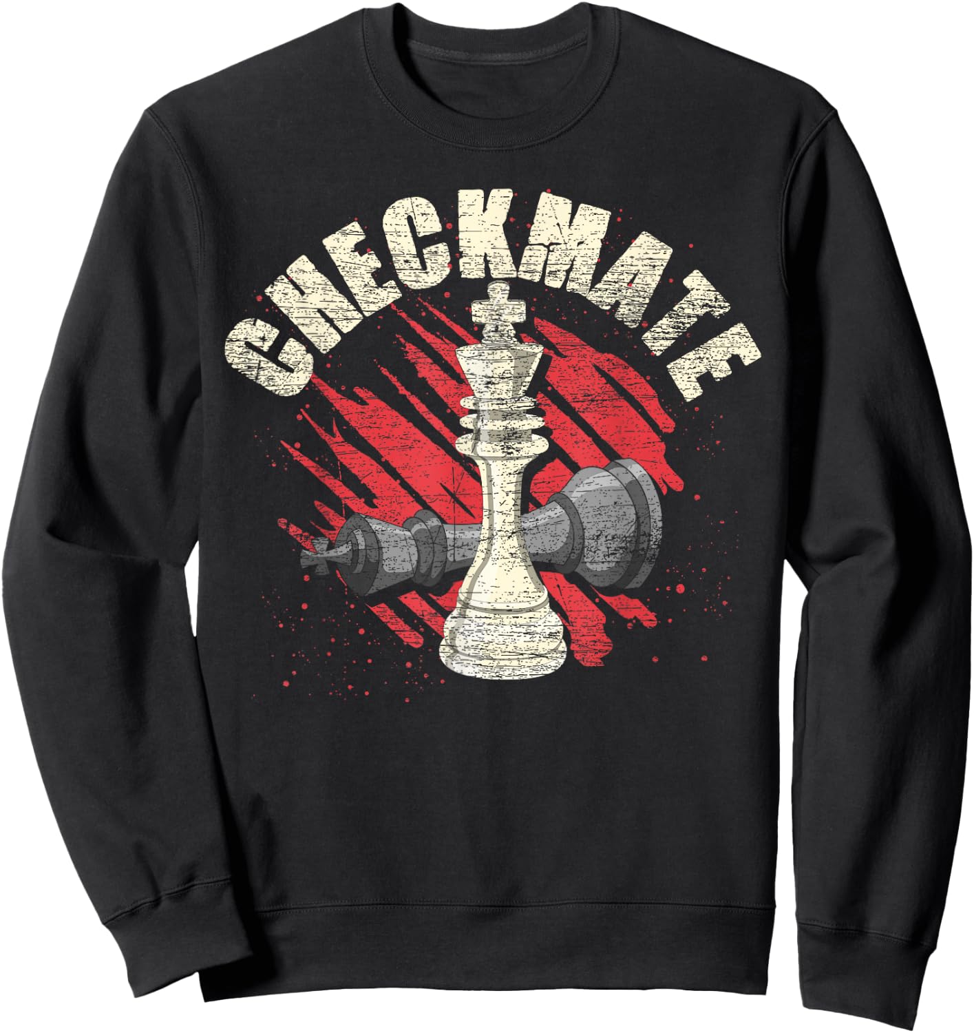 Chess Mat Chess Figure King Chess Player Board Game Chess Sweatshirt - Sweatshirt | Black