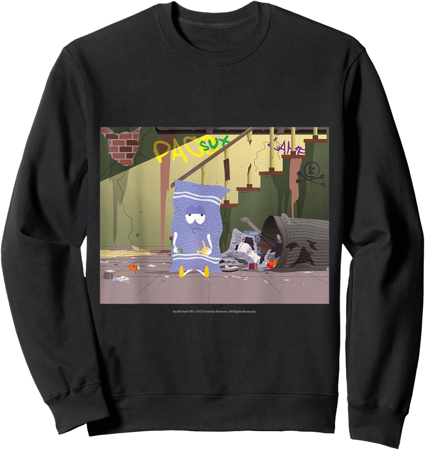 South Park Paco Sux with Towelie Sweatshirt - Sweatshirt | Black