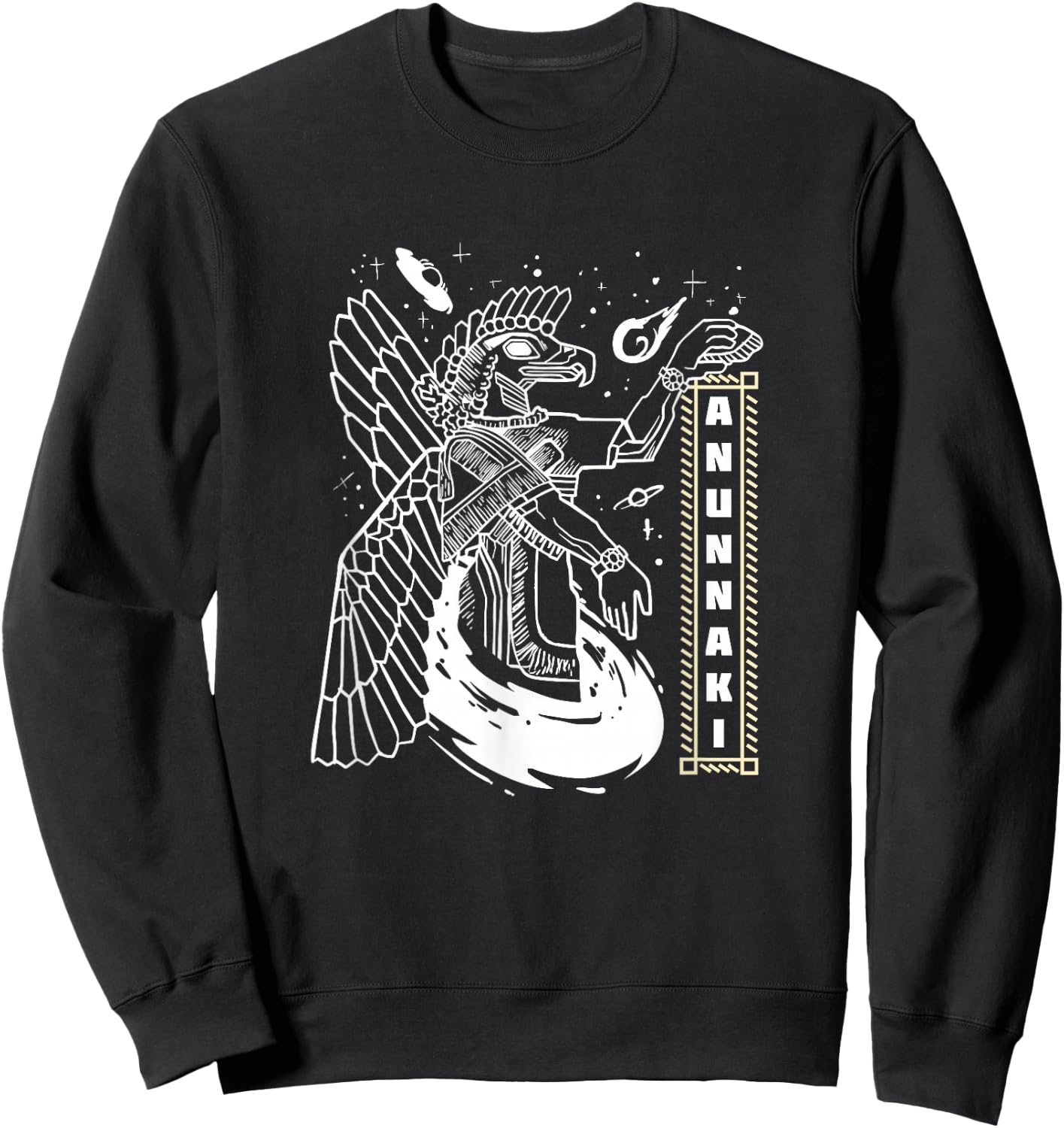 Anunnaki Sumerian Gift Pre-Astronautics Sweatshirt - Sweatshirt | Black