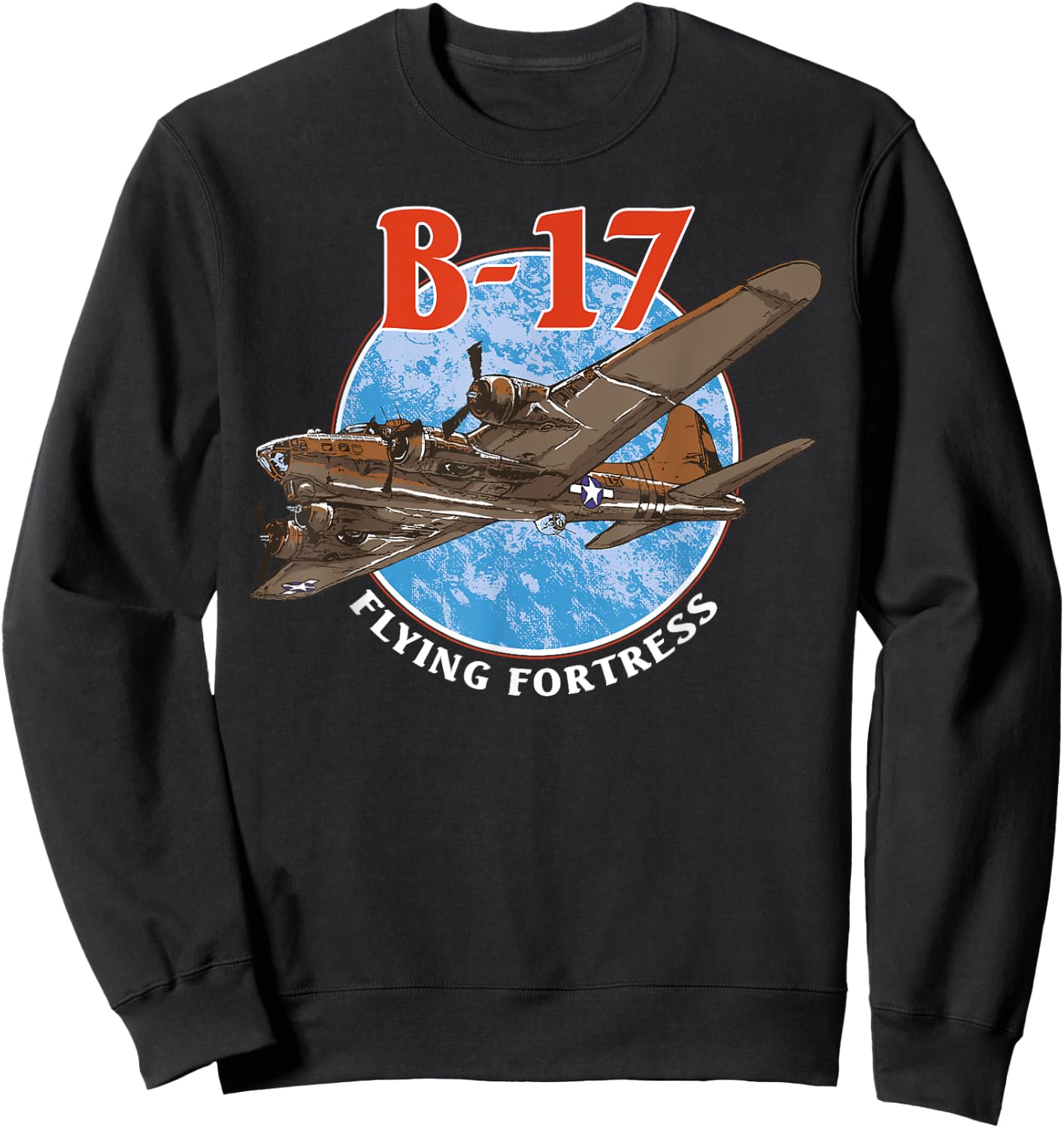 B-17 Flying Fortress World War 2 Sweatshirt - Sweatshirt | Black