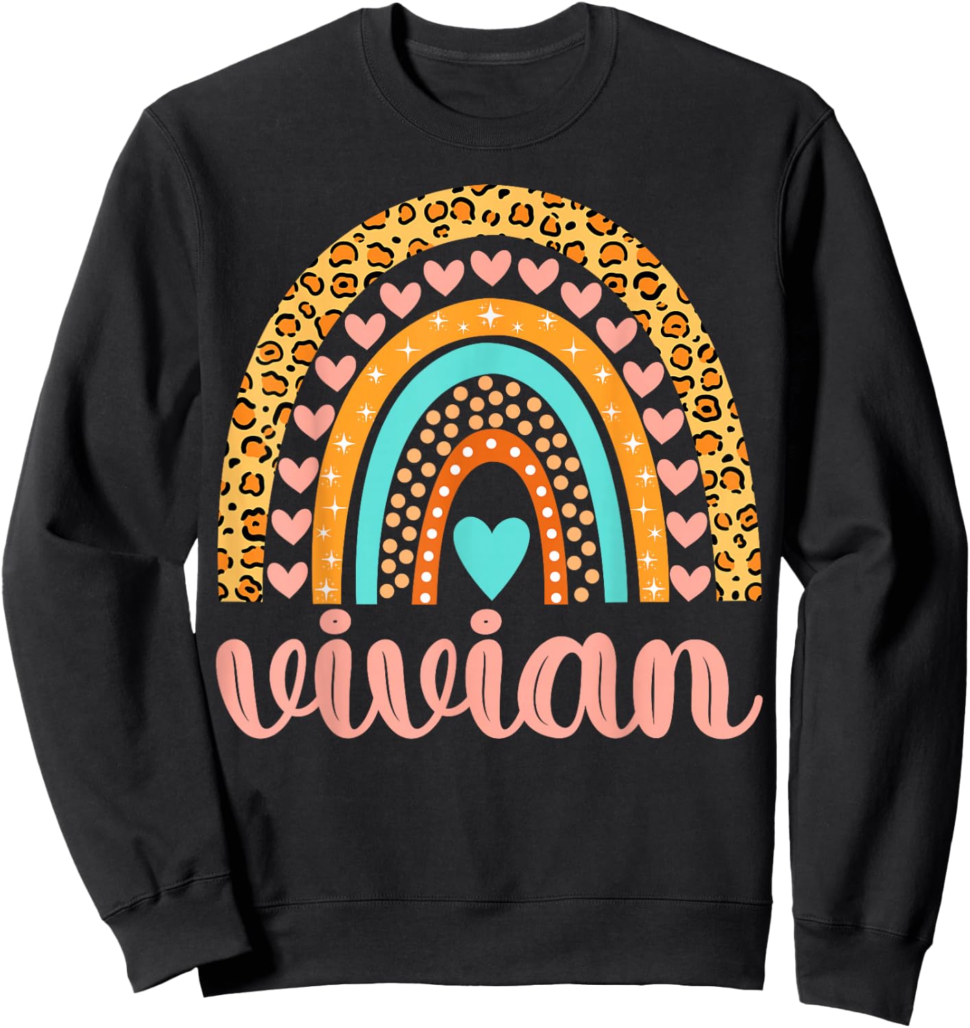 Vivian Vivian Name Birthday Shirt Gift Sweatshirt - Sweatshirt | Black