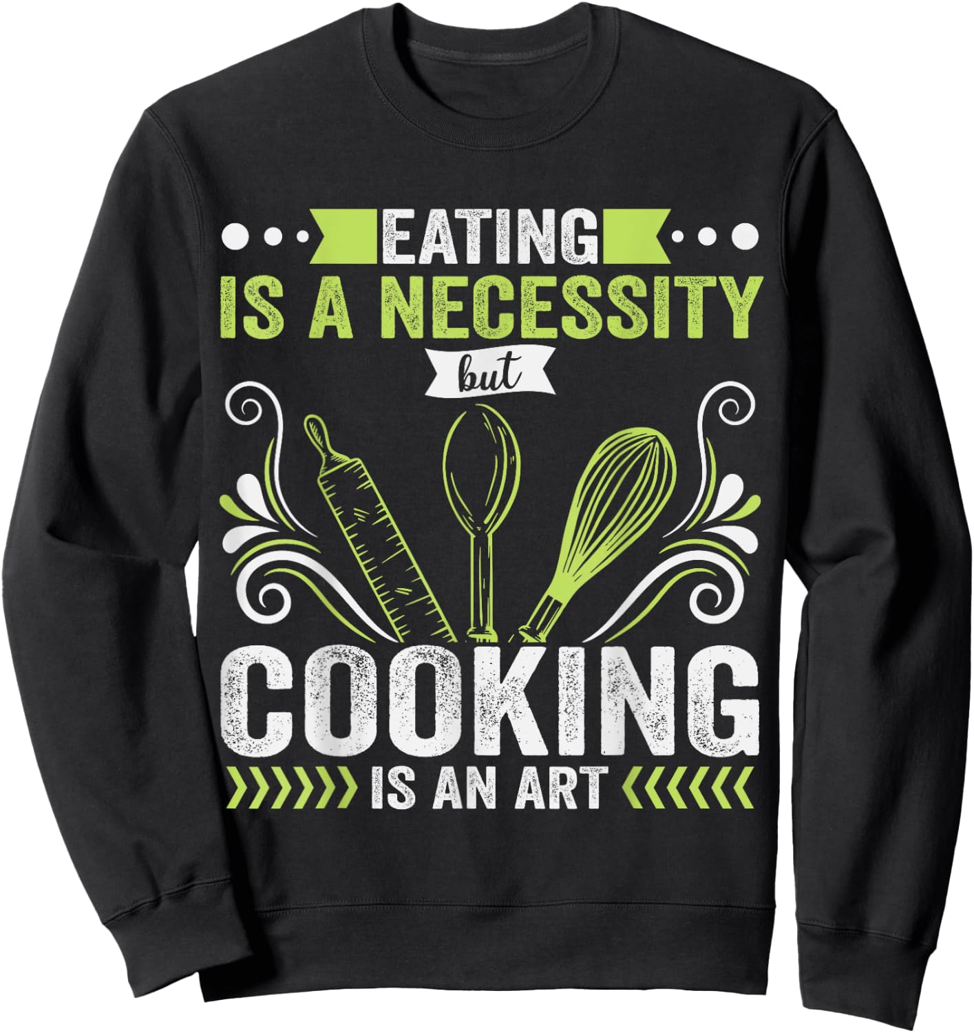 Gangster Chef Culinary Badass Mamas Cooking Is Necessity Art Sweatshirt - Sweatshirt | Black