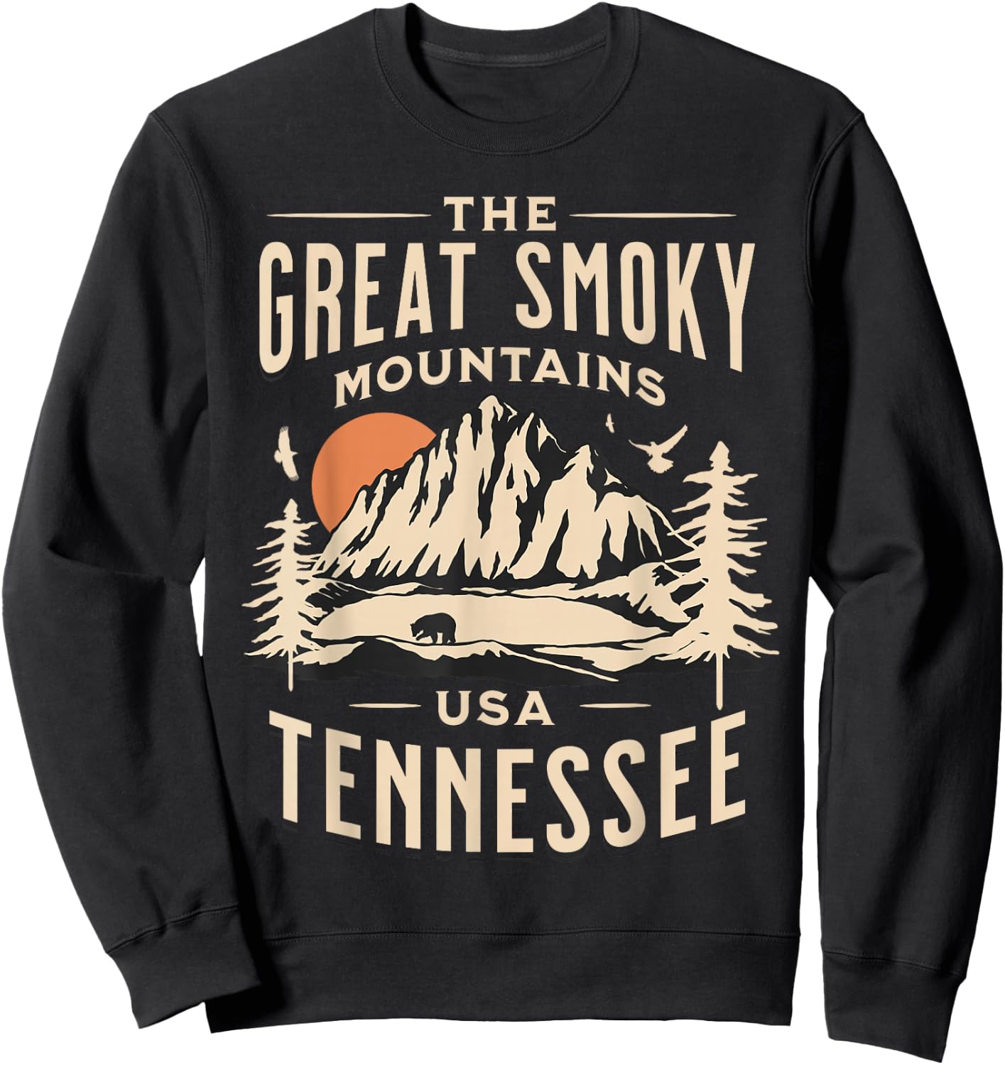 Smoky Mountains National Park Sweatshirt - Sweatshirt | Black