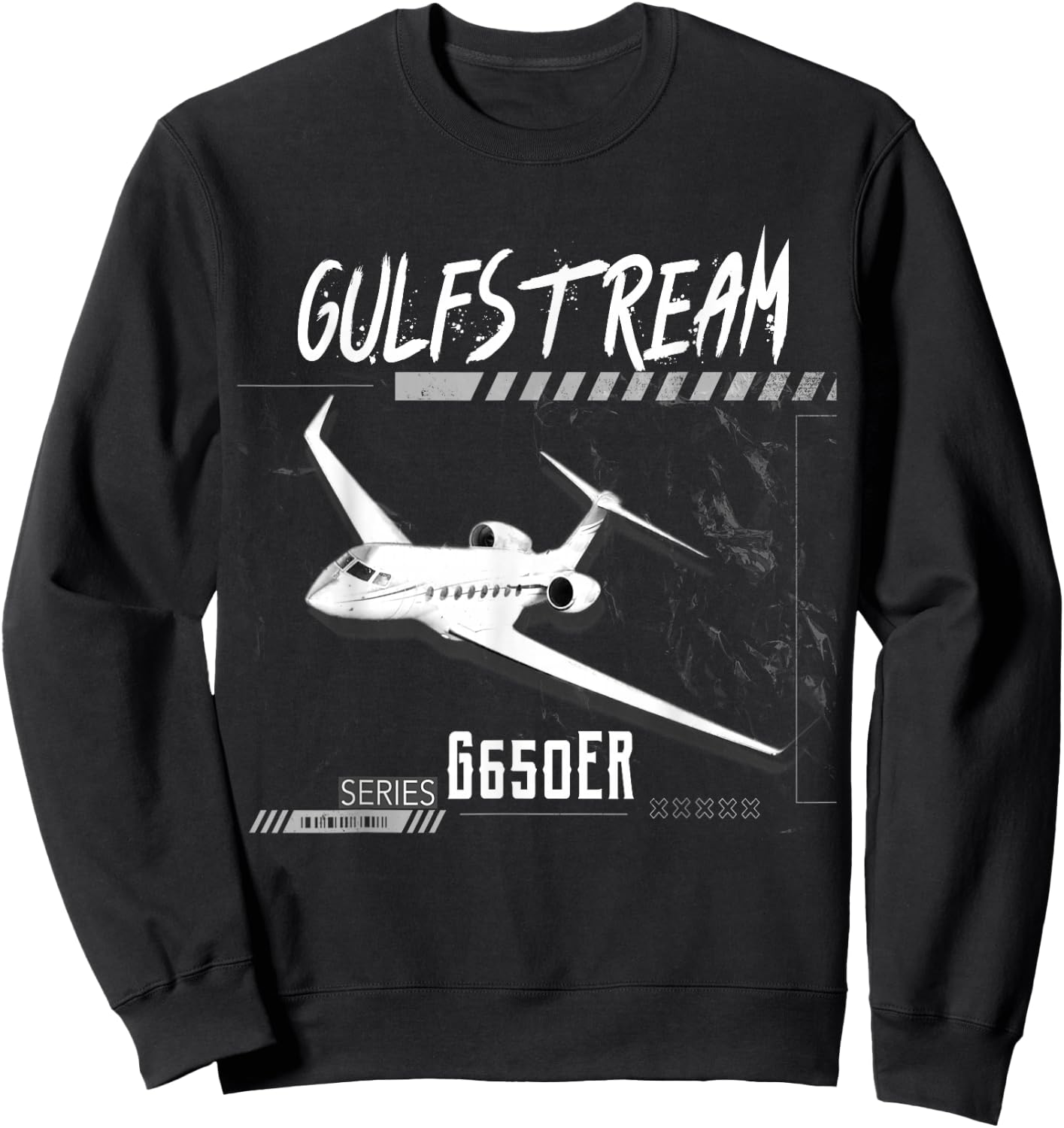 Light Gulfstreams G500 Legacy Aircraft Sweatshirt - Sweatshirt | Black
