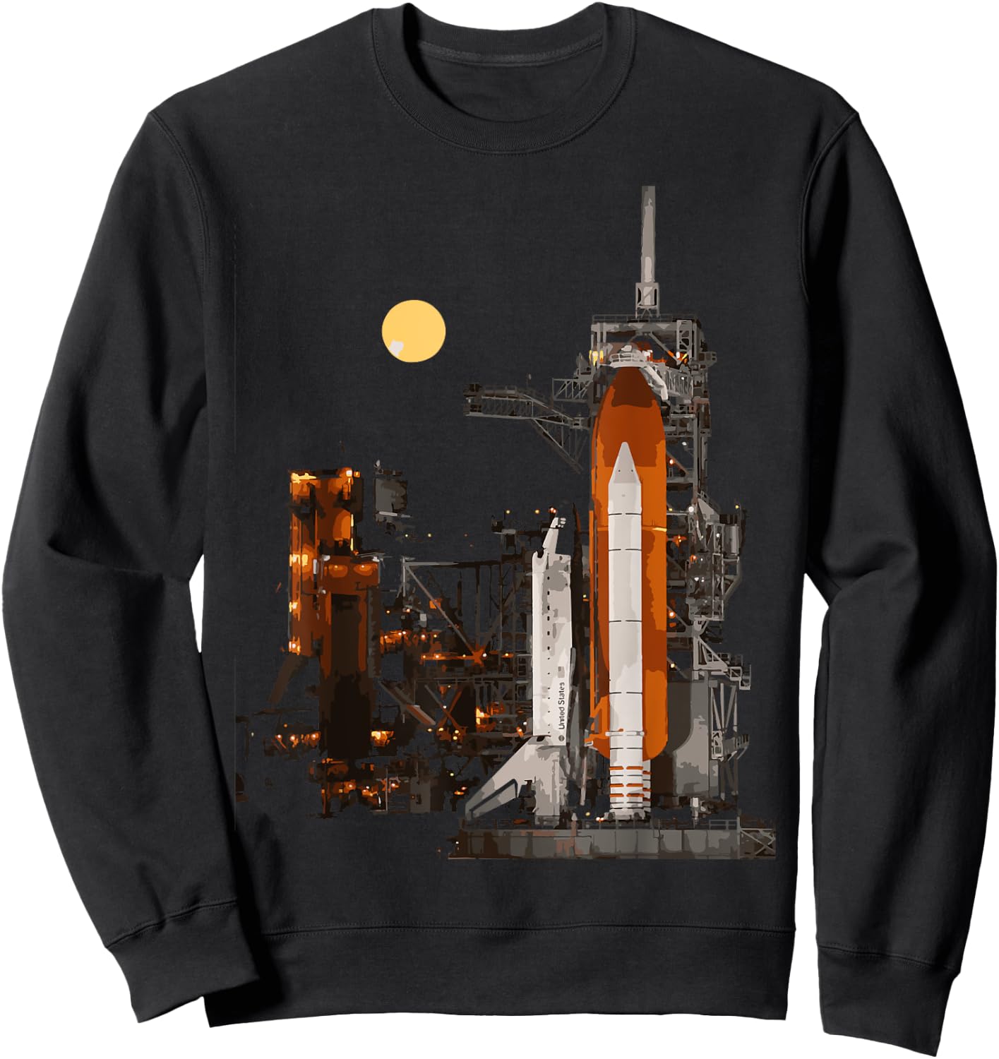 Space shuttle Kennedy Space Center in Cape Canaveral Sweatshirt - Sweatshirt | Black