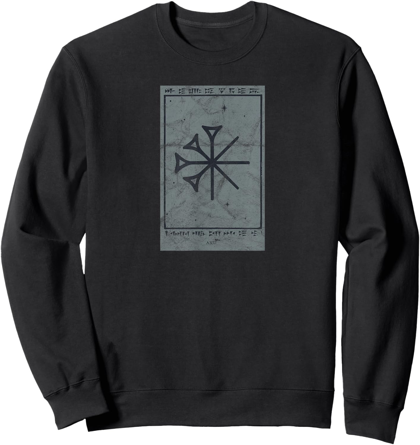 Anu Sumerer Mythology Pre-Astronautic Occult Enki Tarot Sweatshirt - Sweatshirt | Black