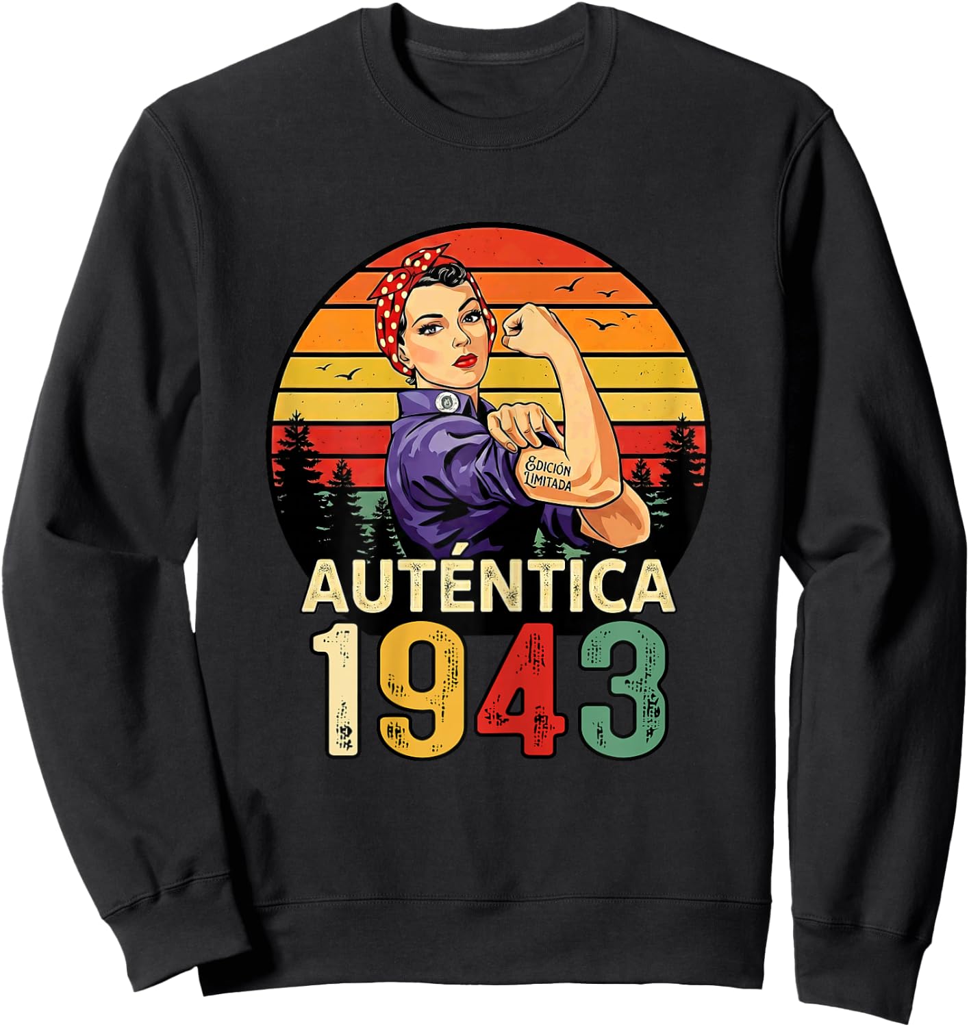 Authentic 1943 Birthday Limited Edition Spanish Sweatshirt - Sweatshirt | Black