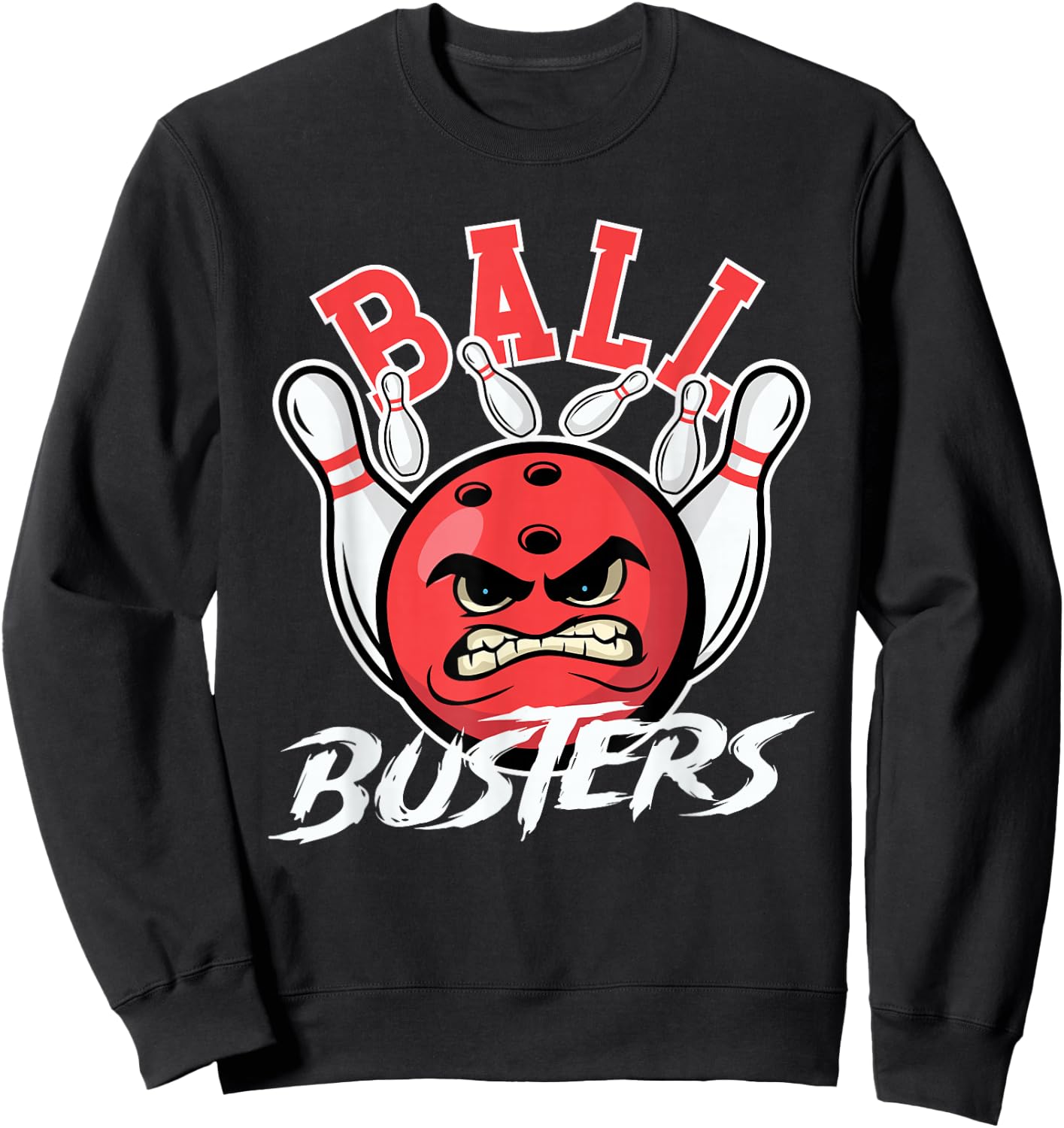 Ball Busters Bowling Couple Bowler Bowling Alley Bowler Sweatshirt - Sweatshirt | Black