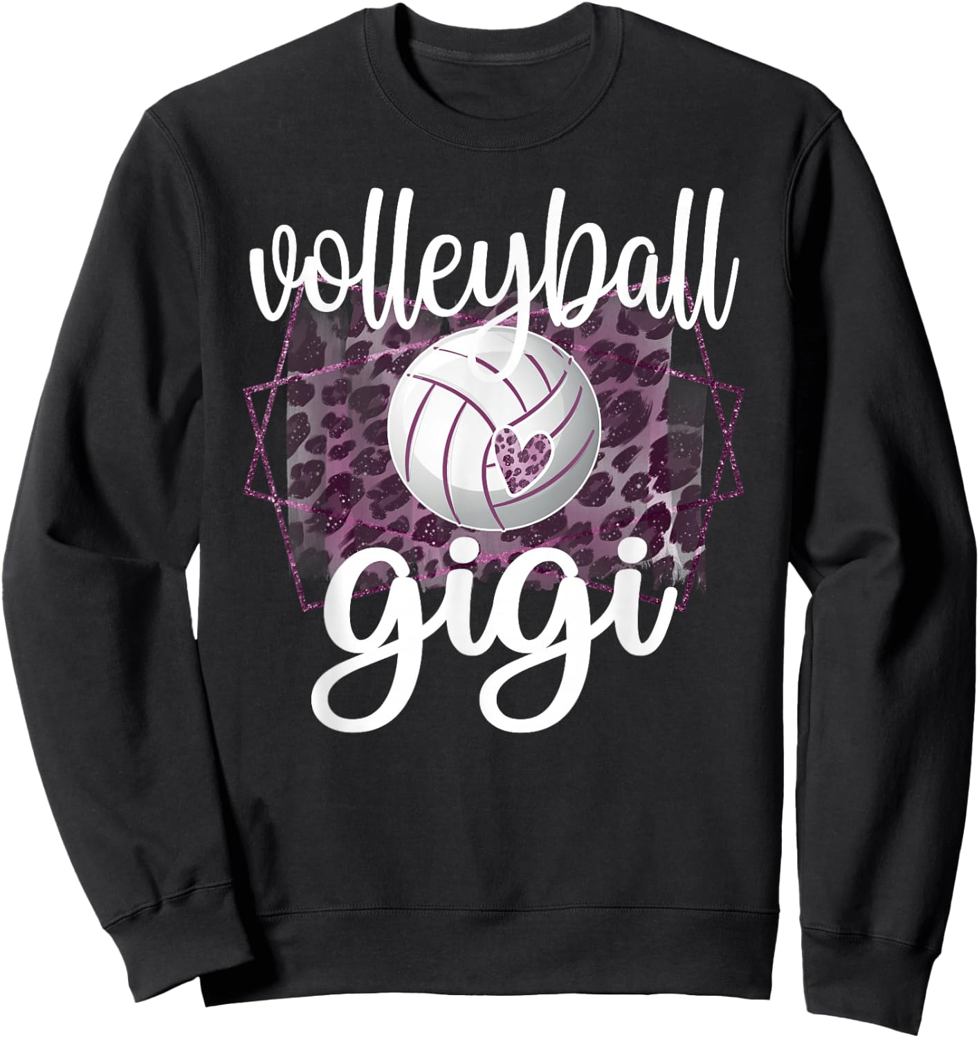 Volleyball Gigi Grandma Of Volleyball Player Gigi Sweatshirt - Sweatshirt | Black