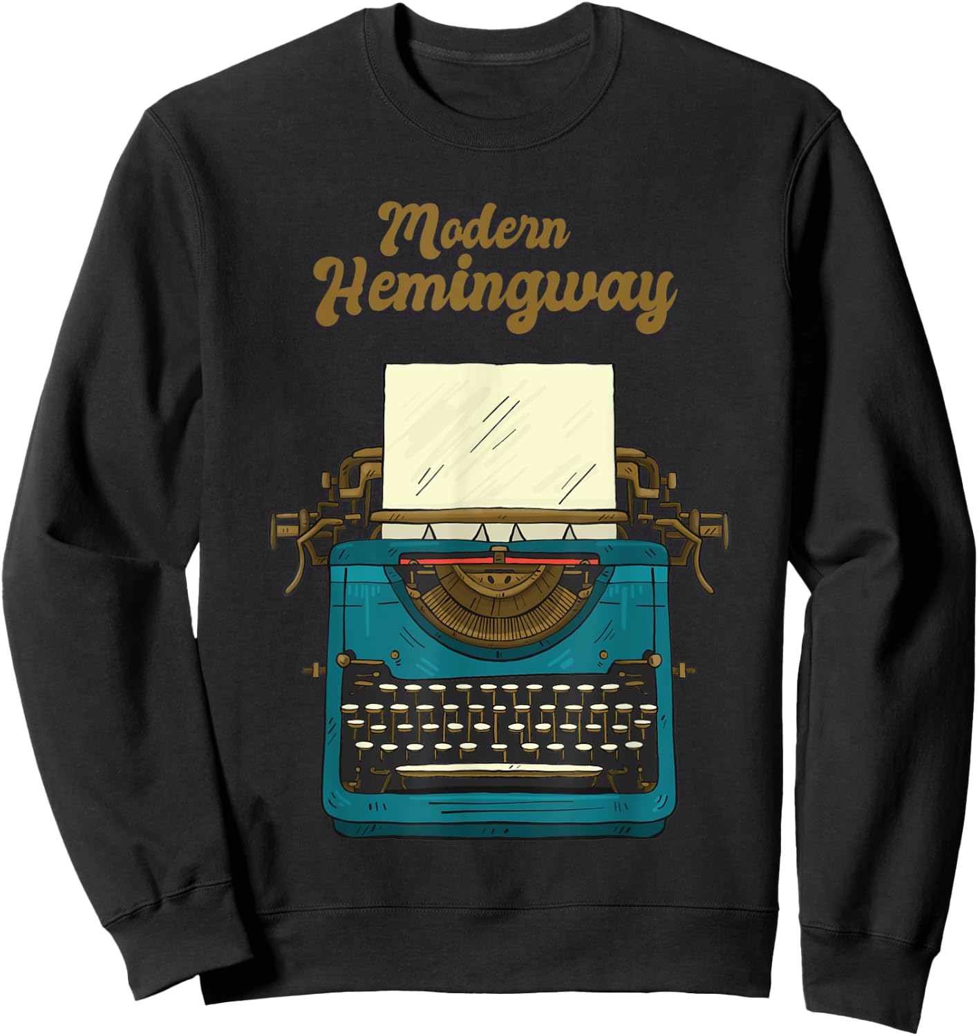 Modern Hemingway Sweatshirt - Sweatshirt | Black
