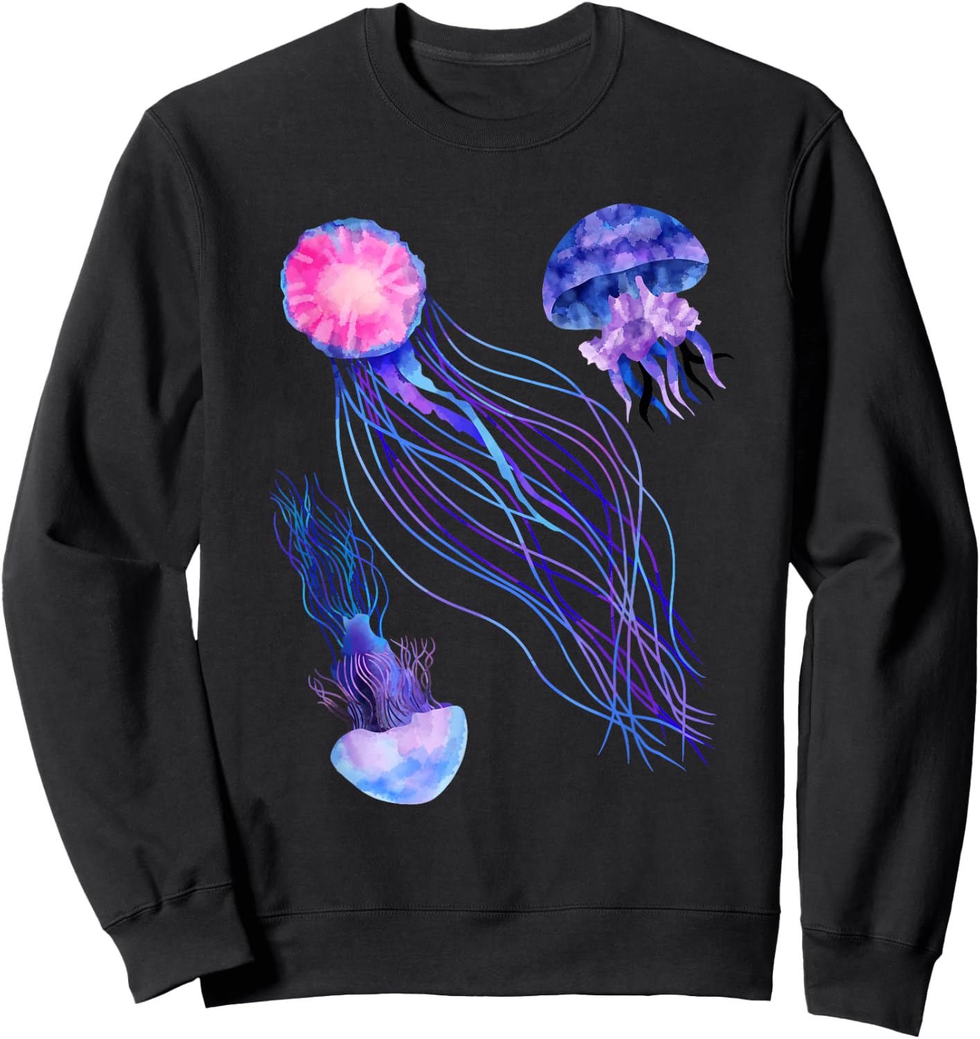 Retro Jellyfish Sweatshirt - Sweatshirt | Black