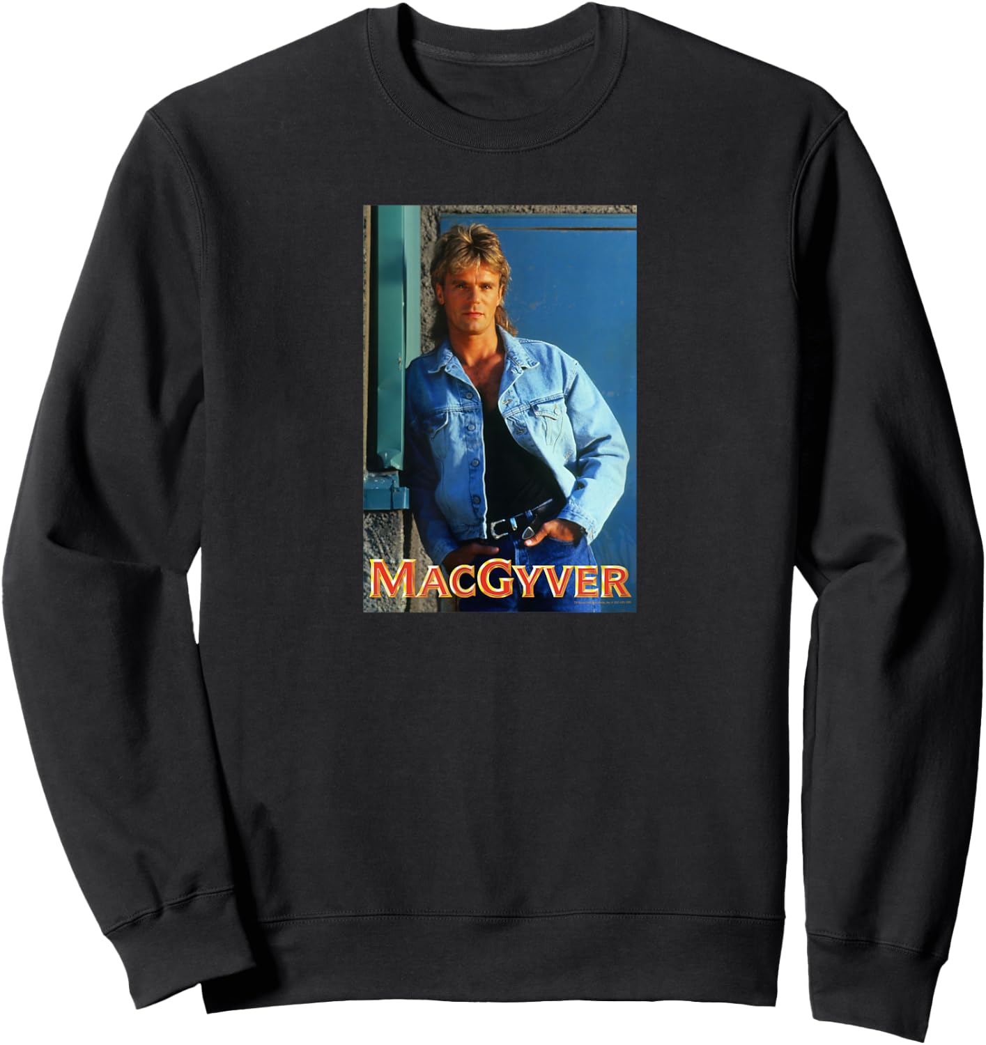 MacGyver Original Series Heart Throb Sweatshirt - Sweatshirt | Black