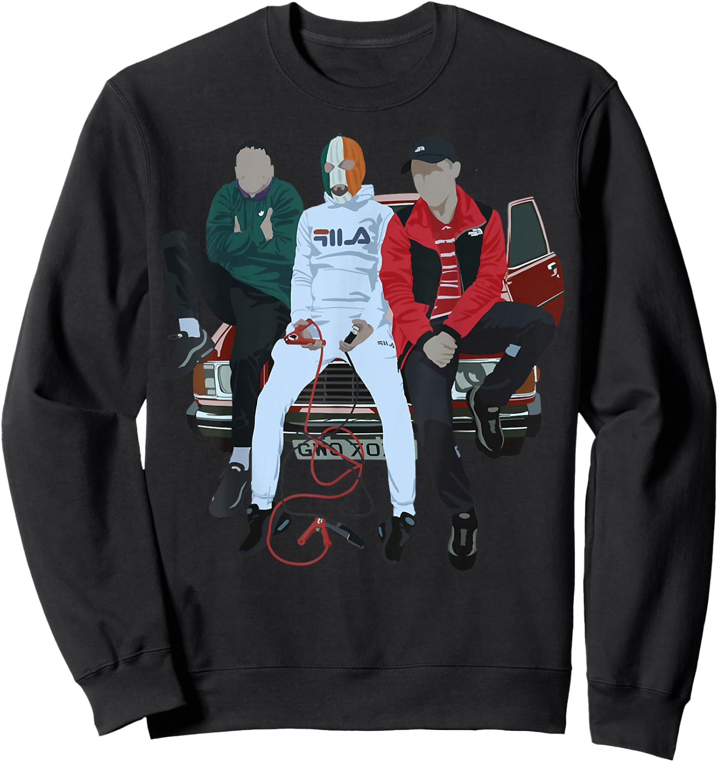 Minimal Kneecap Sweatshirt - Sweatshirt | Black