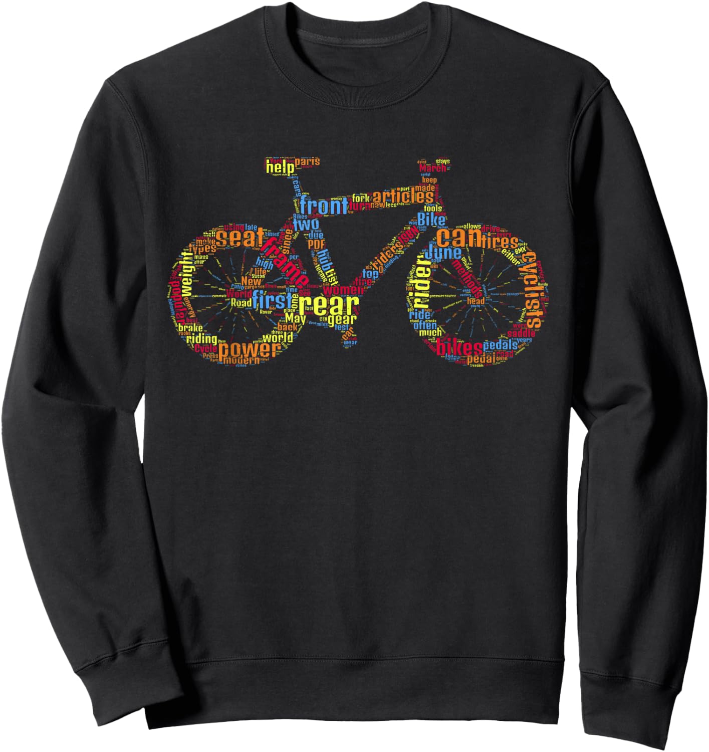 Bicycle Amazing anatomy Cycling Sweatshirt - Sweatshirt | Black