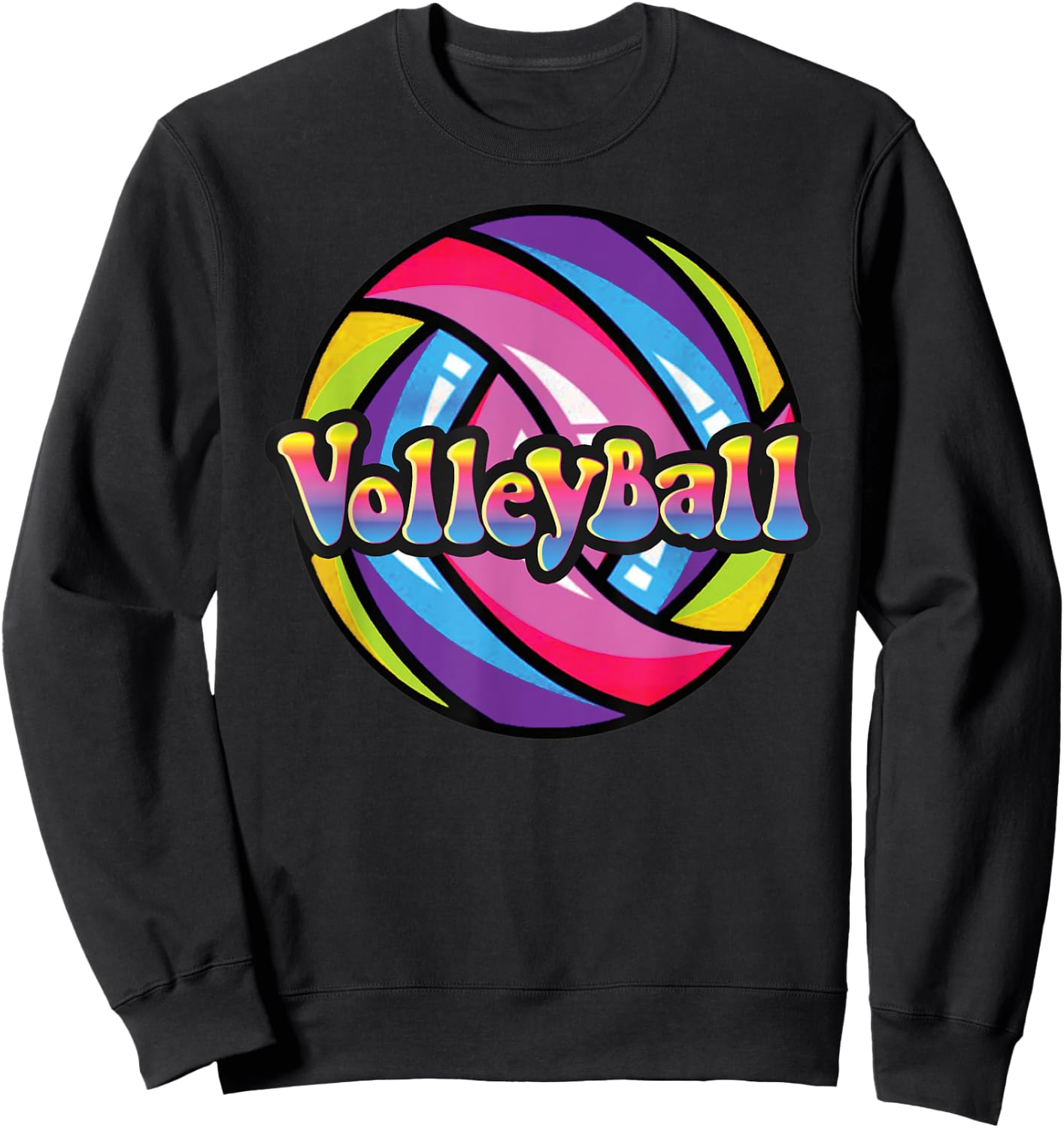 Volleyball Shirts for College Women & Teen Girls Sweatshirt - Sweatshirt | Black