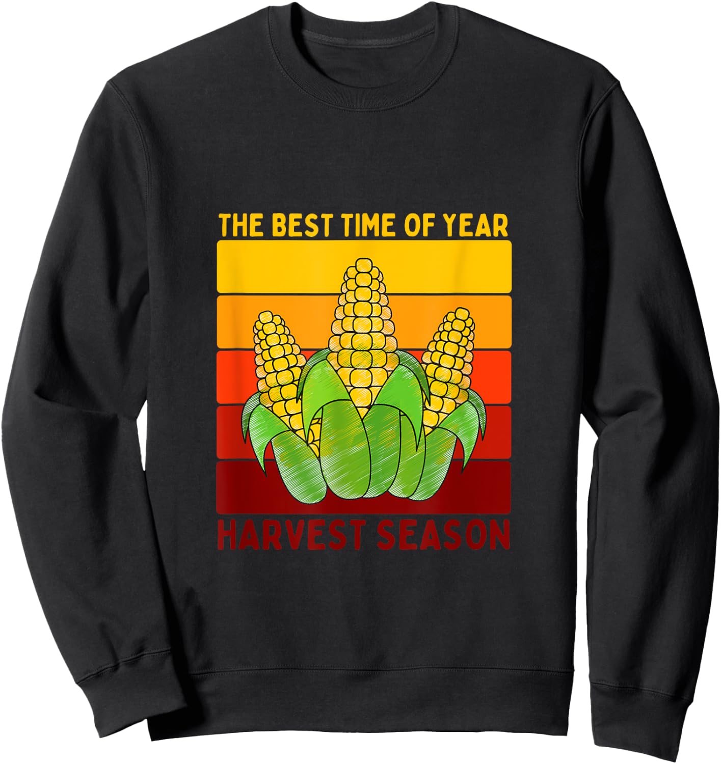 The Best Time of Year Harvest Season - Fun Farming Sweatshirt - Sweatshirt | Black