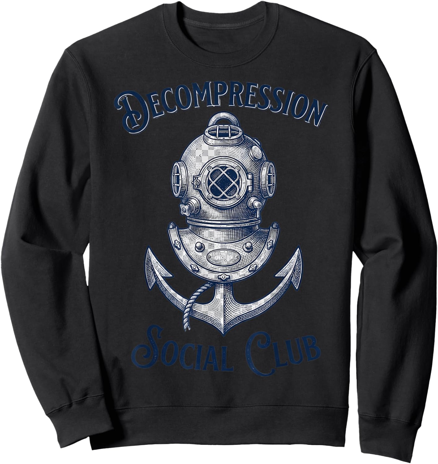 Underwater Welder Commercial Diver Sea Art Sweatshirt - Sweatshirt | Black