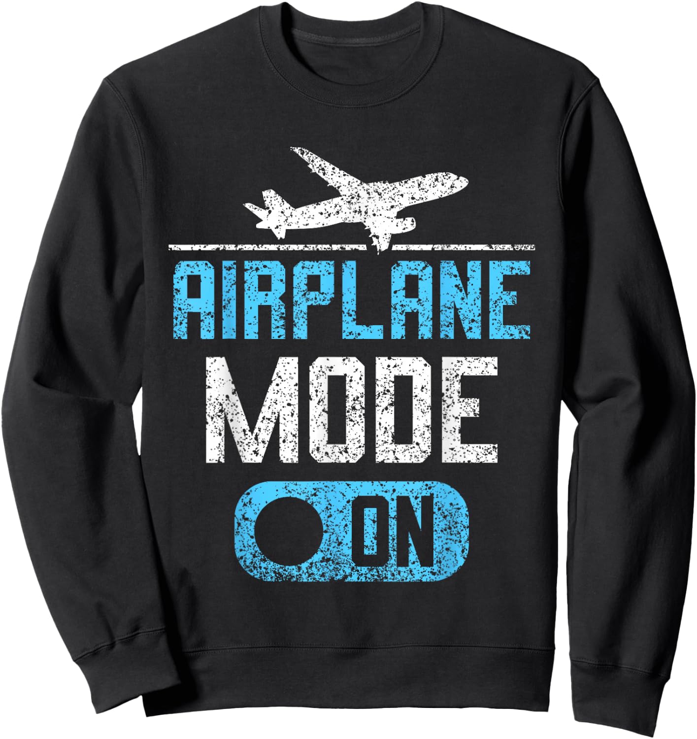 Aircraft Mode One Plane Guide Aviator Aeroplane Pilot Sweatshirt - Sweatshirt | Black