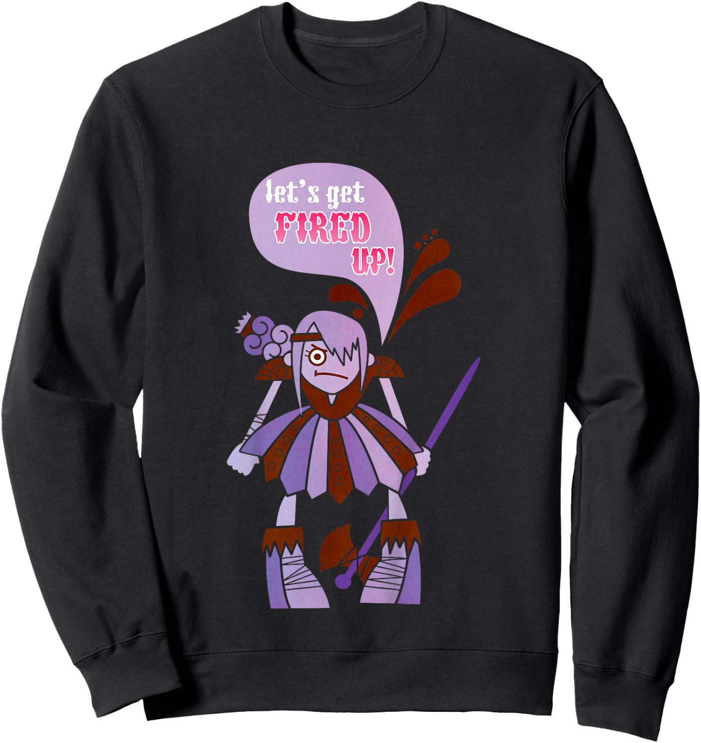Kids DreamWorks' Dragons: Fired Up! Purple Astrid Sweatshirt - Sweatshirt | Black